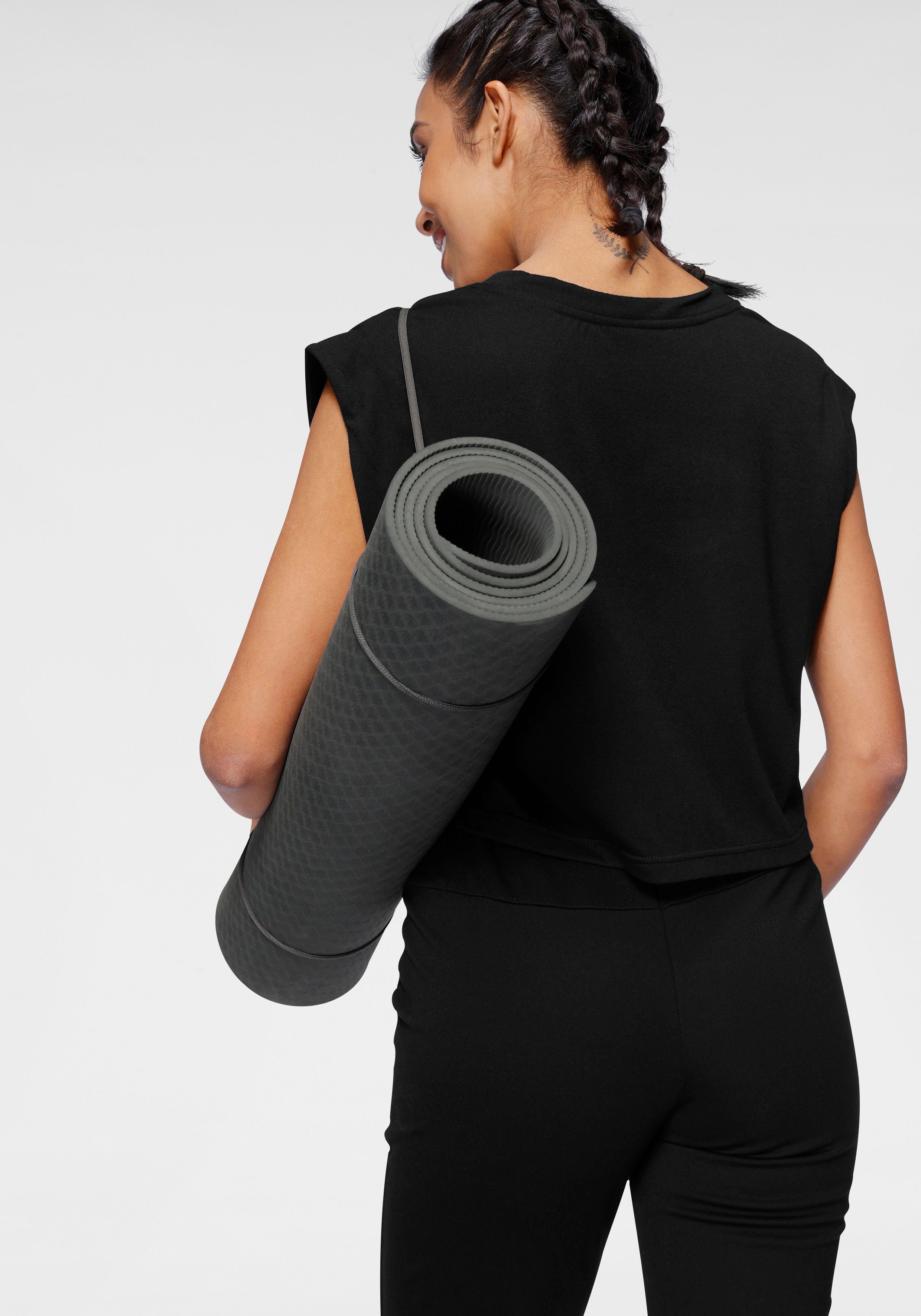 Soulwear Shirt & Ocean Top aus nachhaltigem Yoga Schwarz/Schwarz - & (Set Relax Shirt Yoga Material) 2-tlg. Sportswear (Set)