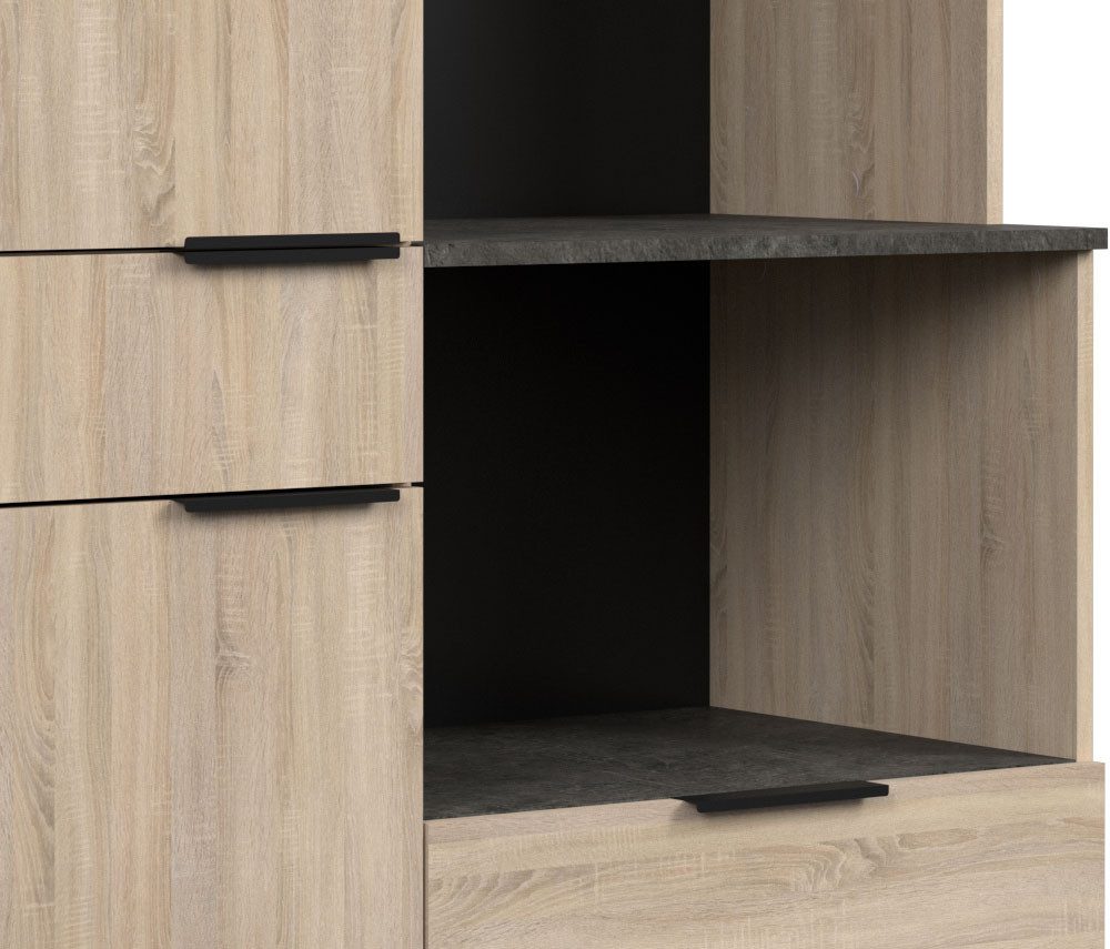 Parisot Buffet Fumay 11, sideboard, extra storage space (1-pc., W/H/D approx. 100x186x45cm) ideal for small kitchens, without electrical appliances