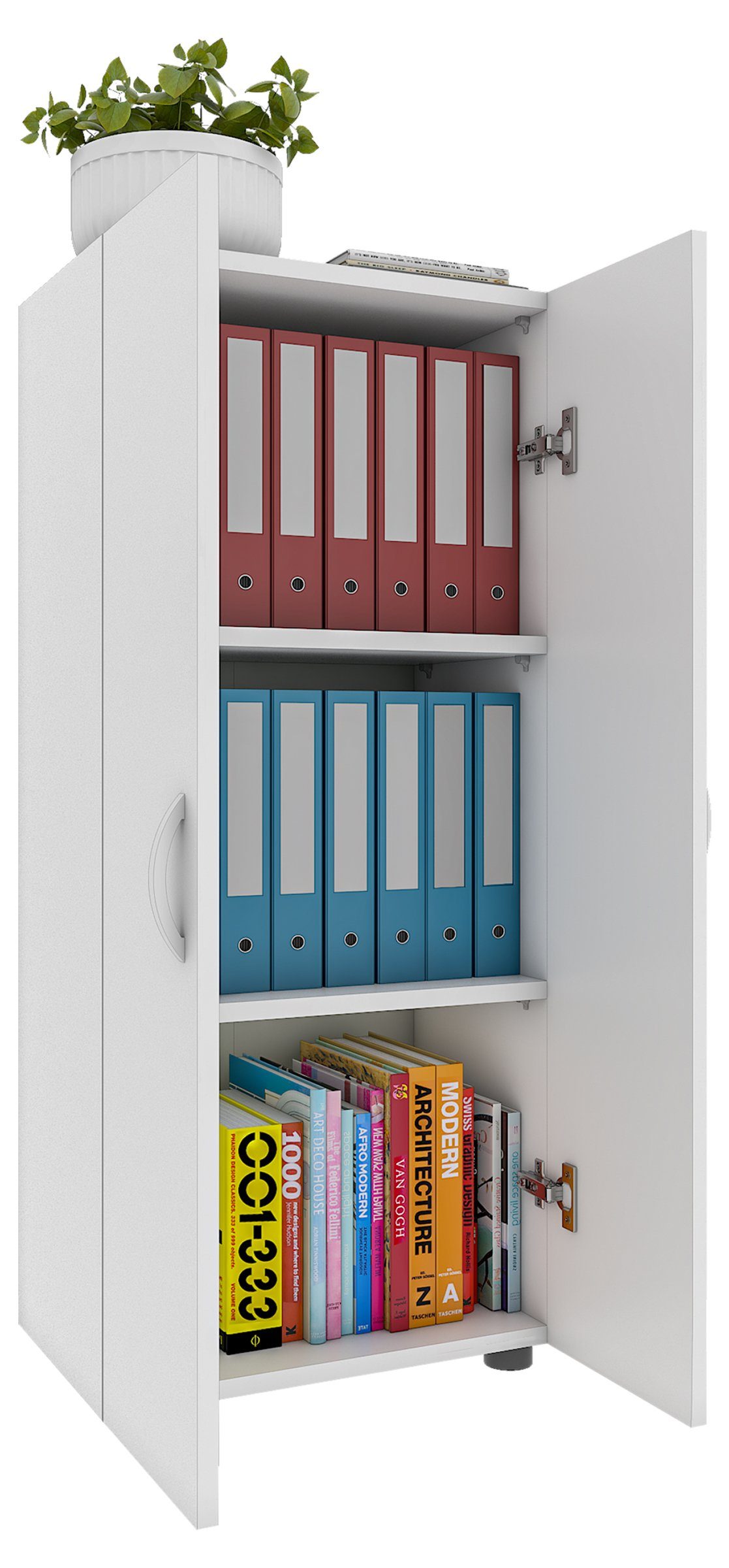 VCM Aktenschrank Büroschrank Bücher Ordner Aktenschrank Ulas 3fach günstig online kaufen