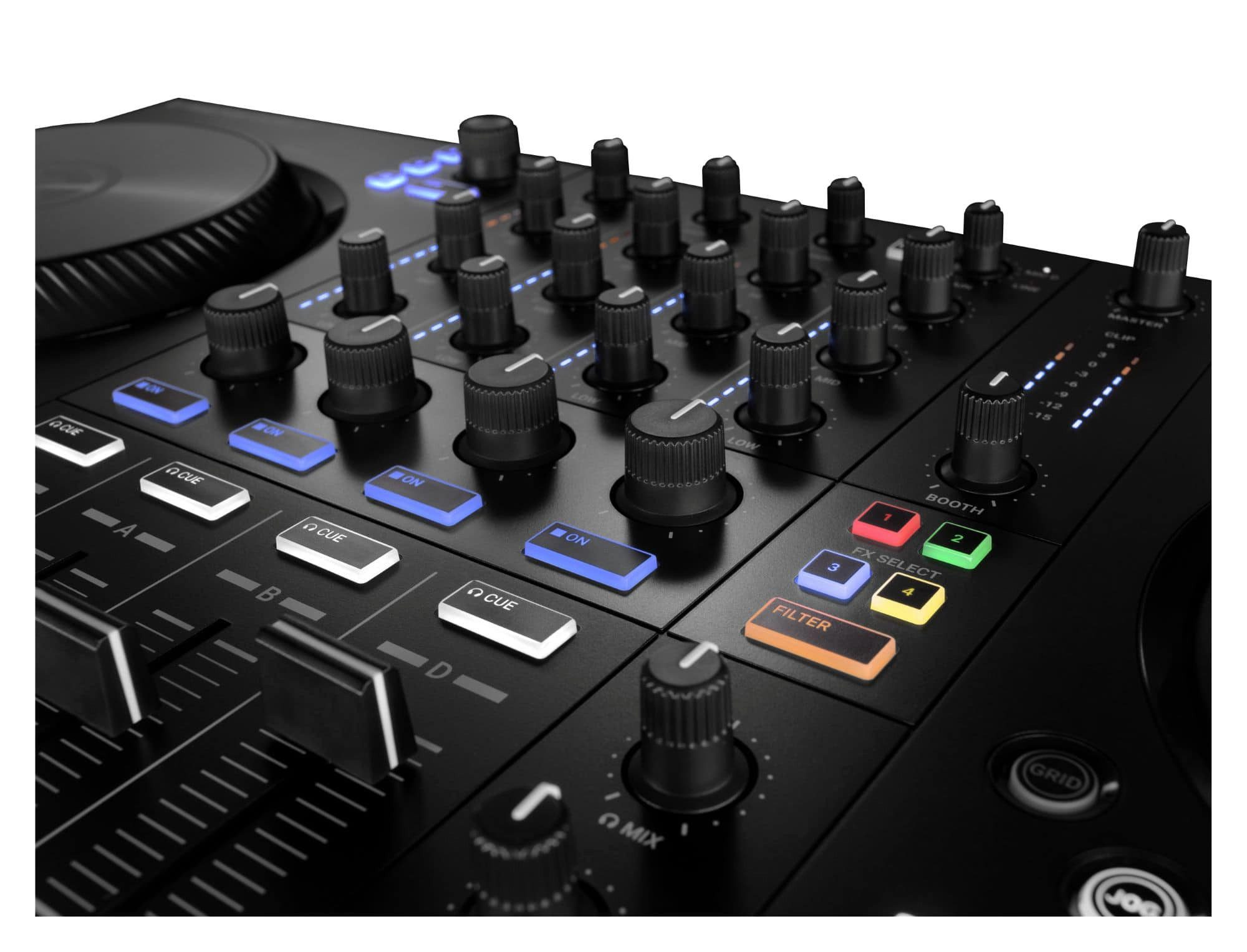 Traktor DJ Controller TRAKTOR KONTROL S3, inkl. Vollversion von TRAKTOR PRO 3 und Präzisions-Jog-Wheels (14 cm)