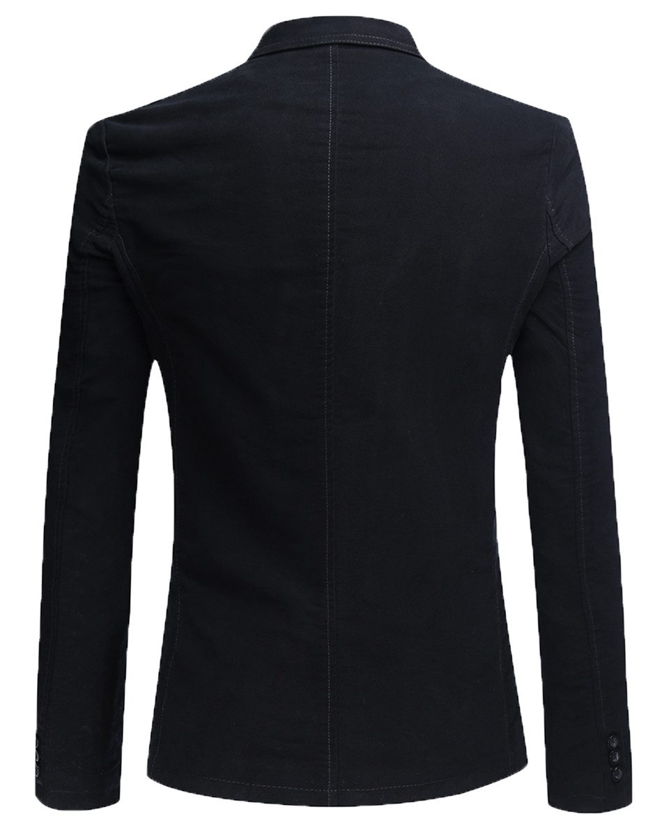 Allthemen Sweatsakko aus Baumwolle Casualsakko Slim Fit Blazer für Freizeit
