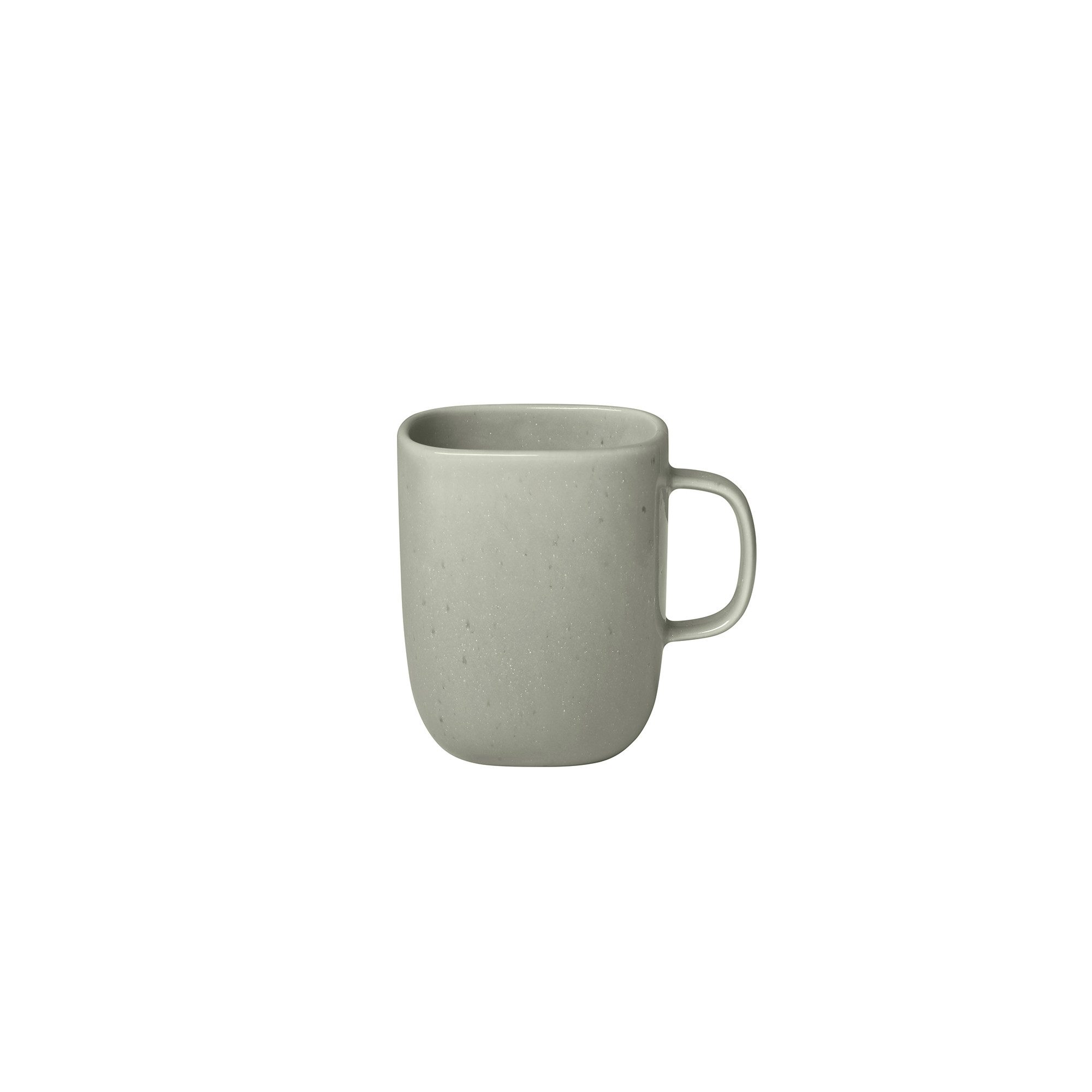 blomus Becher mit Henkel -VAHLO- Henkelbecher, Design Becher, Keramik, Abgerundete Form, robust, einzigartig