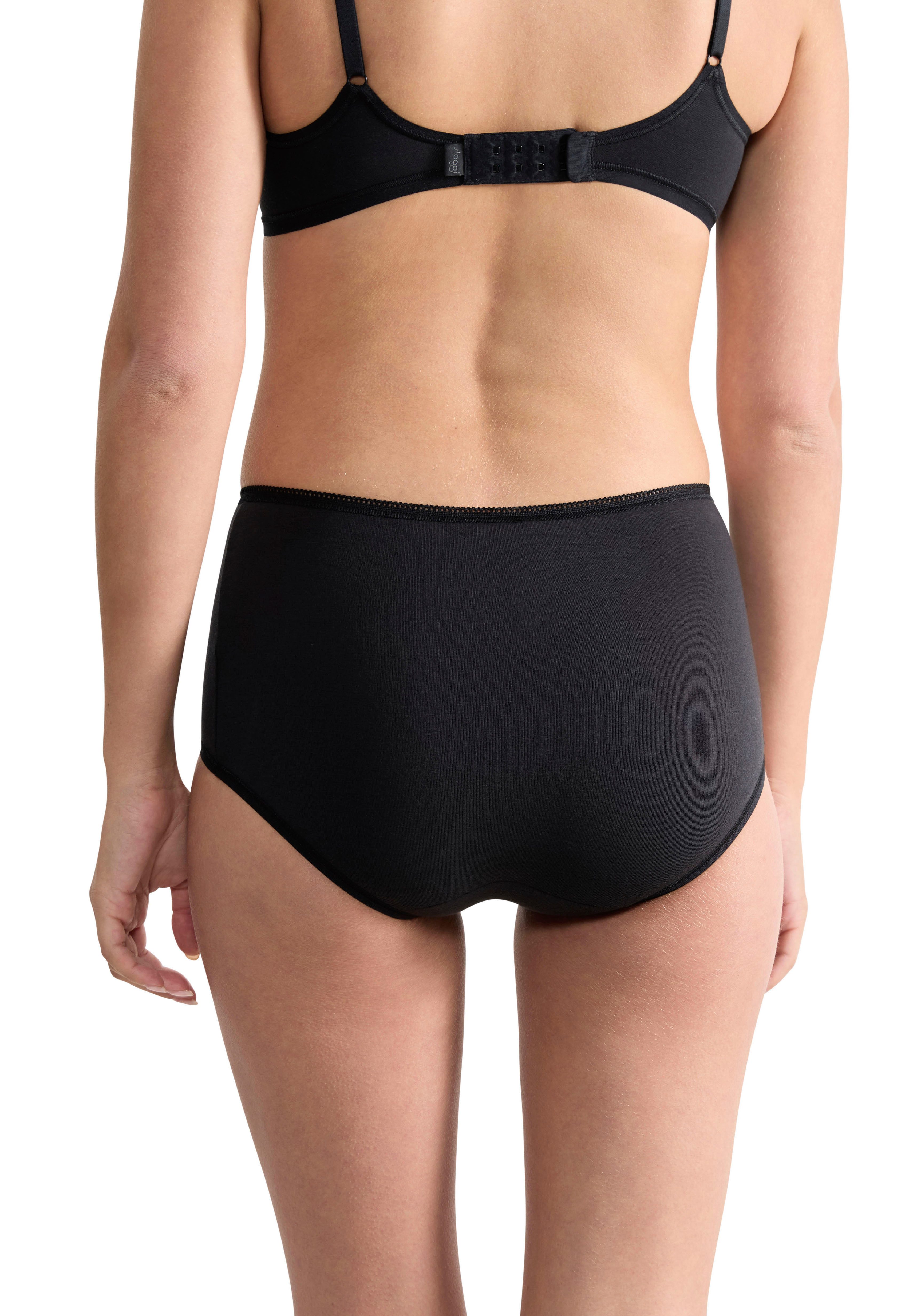 sloggi Midislip 24/7 Cotton (3er Pack) Spitze, blickdicht, weiche Baumwollmischung