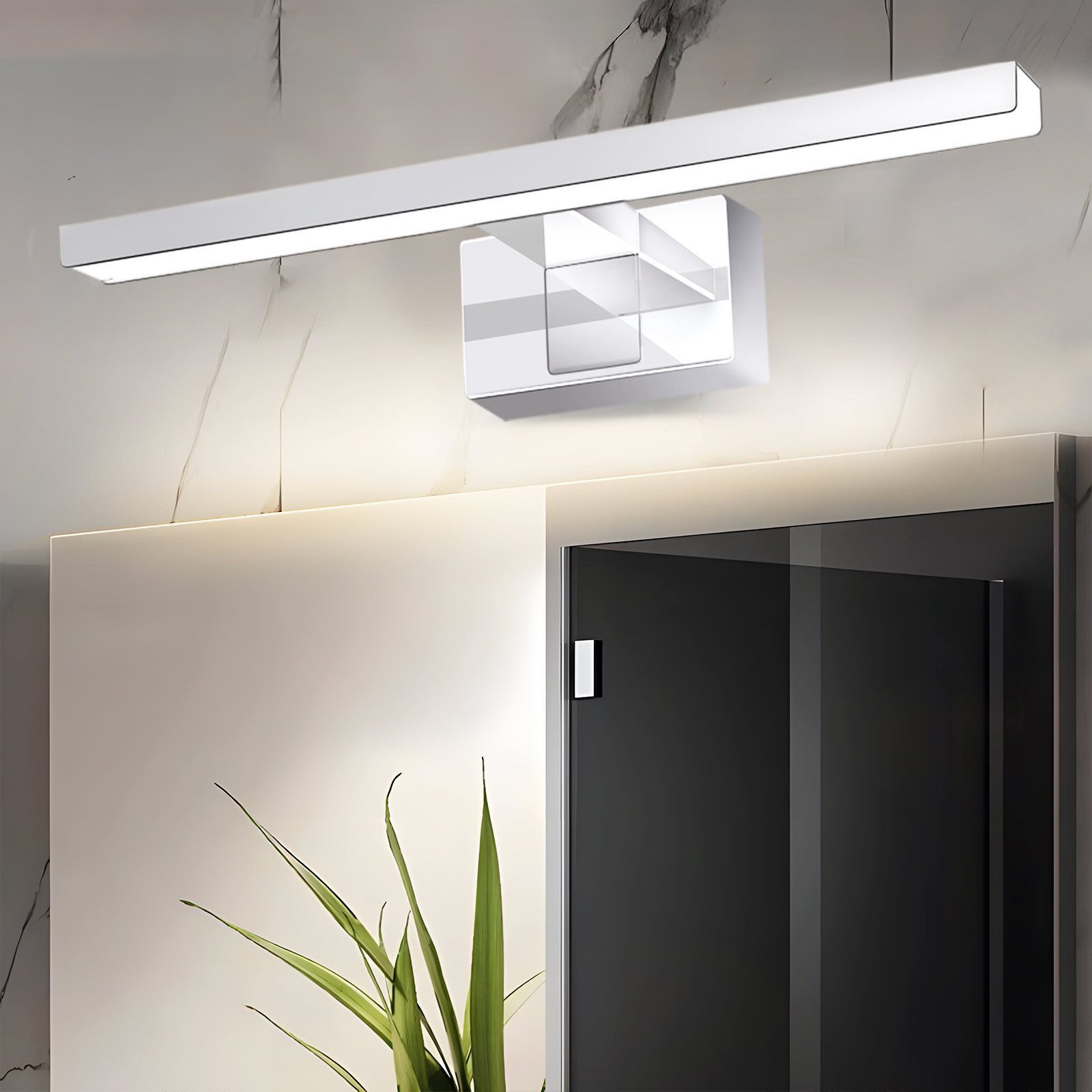 Nettlife LED Spiegelleuchte Bad Spiegellampe Badleuchte Wand 40CM, LED fest günstig online kaufen