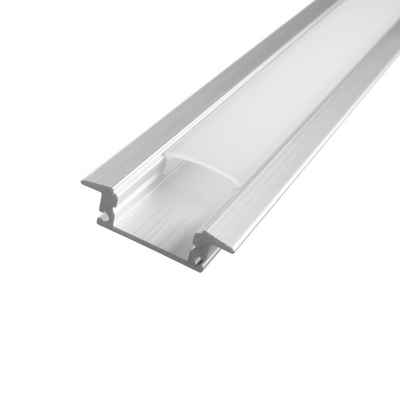 ENERGMiX LED-Stripe-Profil 2 Meter Aluprofile Alu Schiene Profil LED Kanal Schiene für LED Strip, Profil Kanal LED Leiste 200cm inkl. Clips und Endkappen