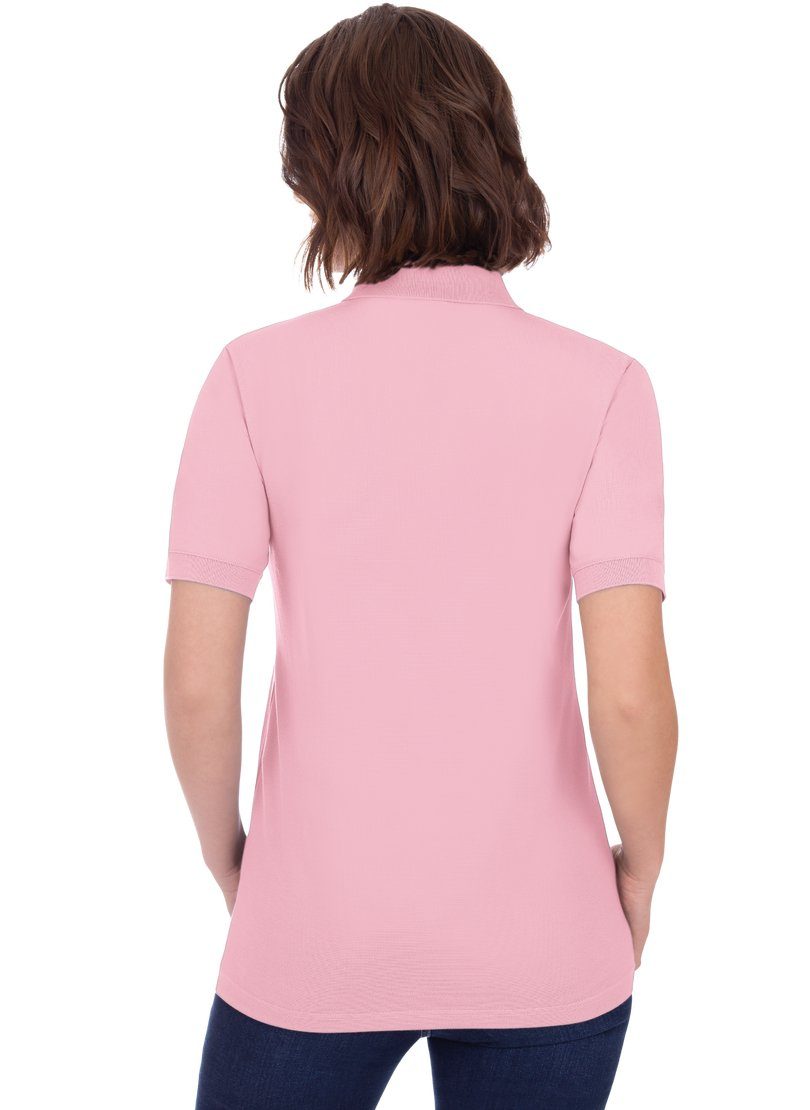 Trigema Poloshirt TRIGEMA DELUXE rosé Poloshirt Piqué