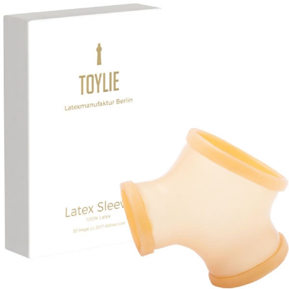 Toylie Penishülle Toylie Latex-Penishülle «GIL», Semi-Transparent, ohne Schaft, mit Penisring und Hodenring