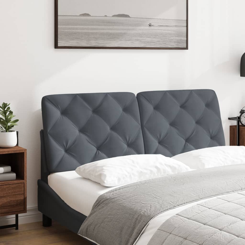 vidaXL Kopfteil Kopfteil-Kissen Dunkelgrau 120 cm günstig online kaufen