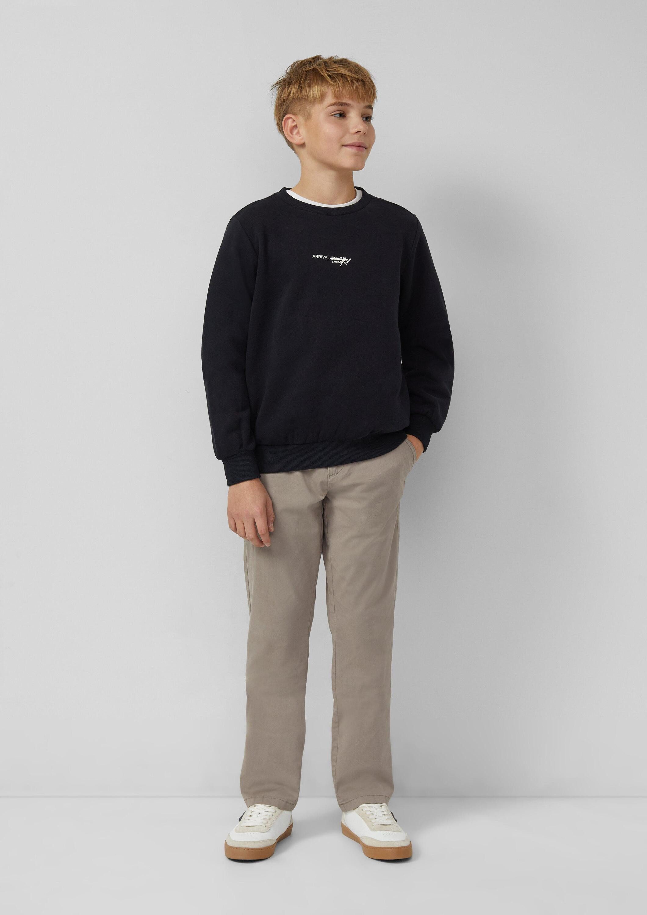 s.Oliver Sweatshirt Sweatshirt Kuscheliges Sweatshirt mit Rücken- und Frontprint – Bild 3 von 4