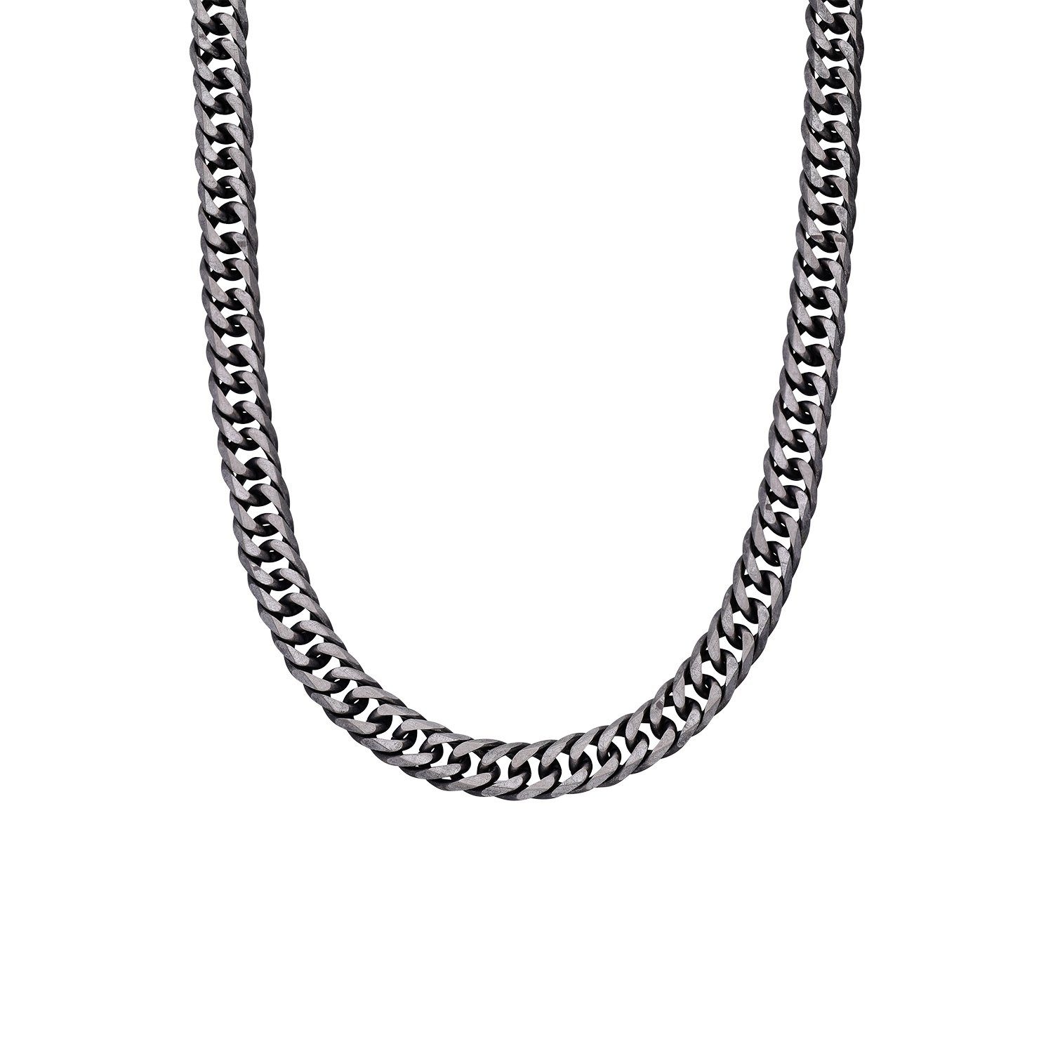 LUCARDI Gliederkette Halskette - Stahl - Silber - Kinder