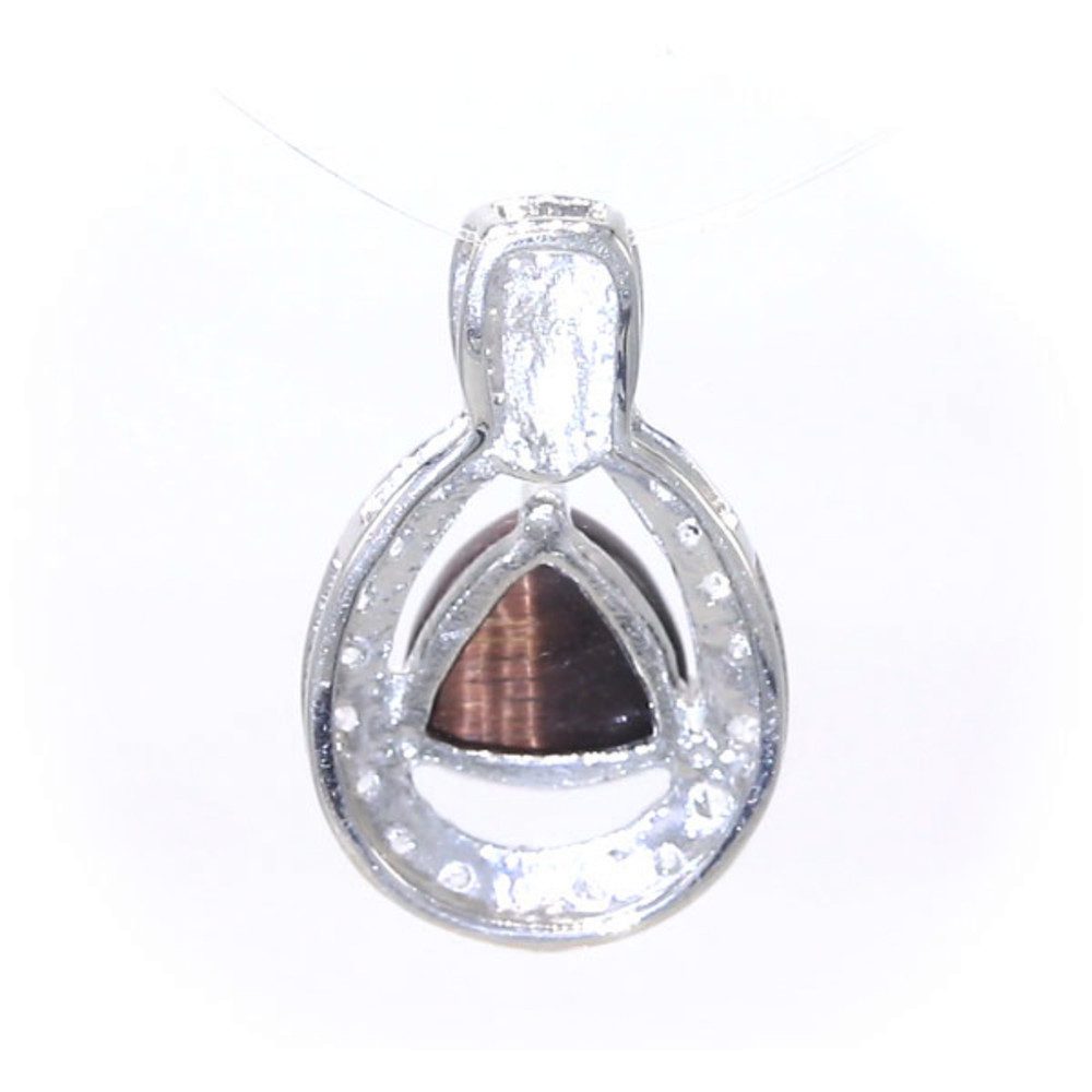 Cavill Kettenanhänger Cavill Sterlingsilber Anhänger mit 3,25 ct rotem Tigerauge & Topasen (1-tlg)