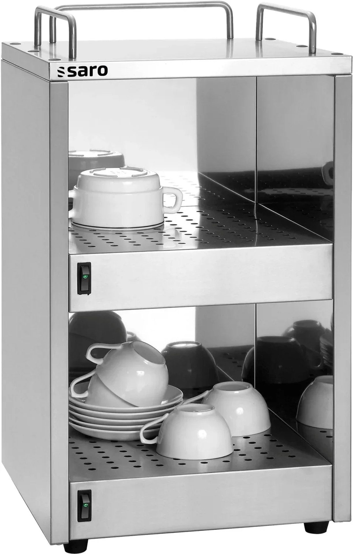 Saro Tassenwärmer Tassenwärmer - Modell ATHOS, Für ca. 72 Tassen, Edelstahl, 230 V / 0,14 kW