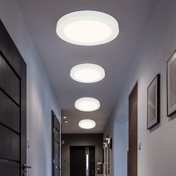 etc-shop LED Panel, LED-Leuchtmittel fest verbaut, Warmweiß, LED Decken Leuchte Aufbau Panel Wohn Schlaf Zimmer Beleuchtung Lampe