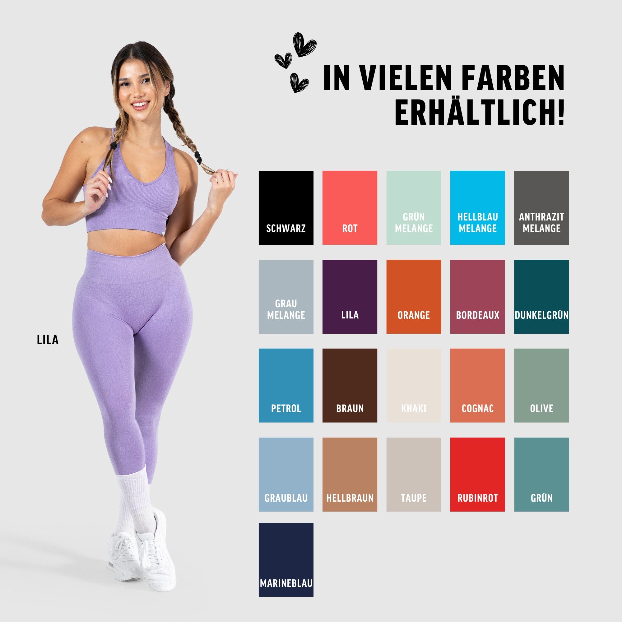 Smilodox Leggings Amaze Pro mit Scrunch-Effekt, High Waist V-Shape Sport & Yogahose Seamless Push Up Booty Fitnesshose Blickdicht Yoga Gym Figurformend – Bild 4 von 5