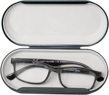HR GRIP Brillenetui Zwei Brillendosen Schachtel Brillen Case Hülle Brillenbox Brillenschachtel, Rundum geschlossen