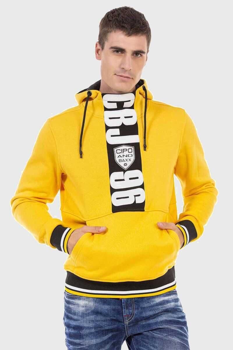 Cipo & Baxx Kapuzenpullover Sweatshirts (1-tlg) mit Markenprint