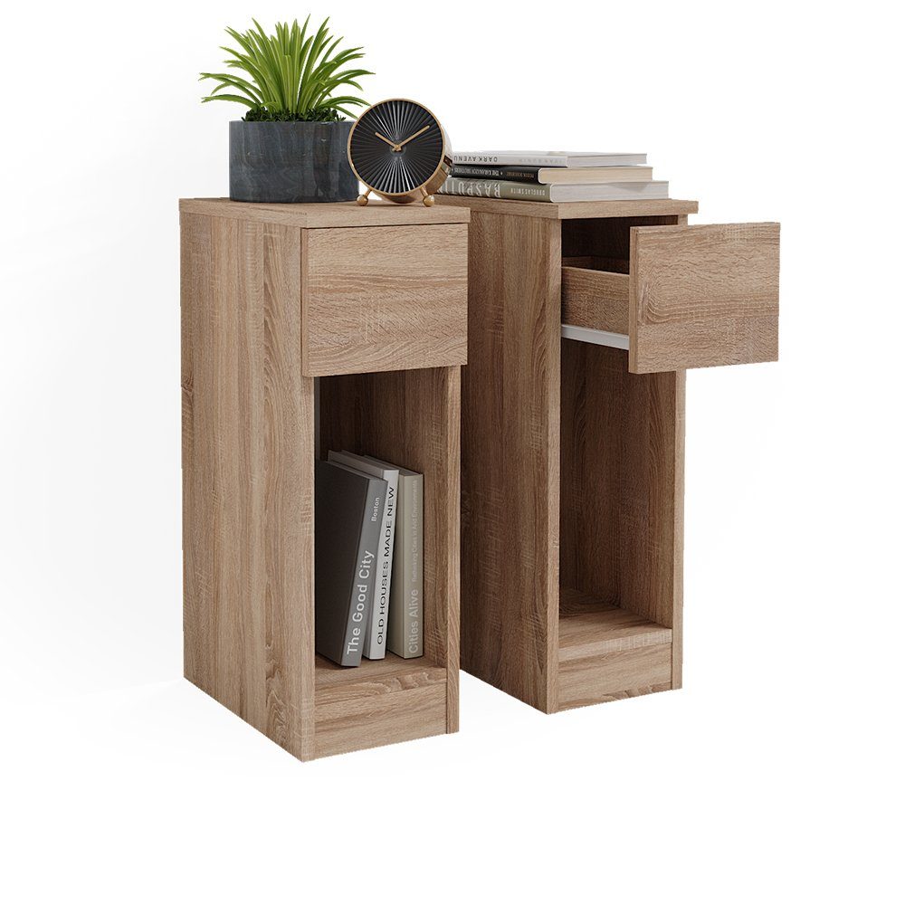 Vicco Nachtschrank Enton, Sonoma, 20 x günstig online kaufen