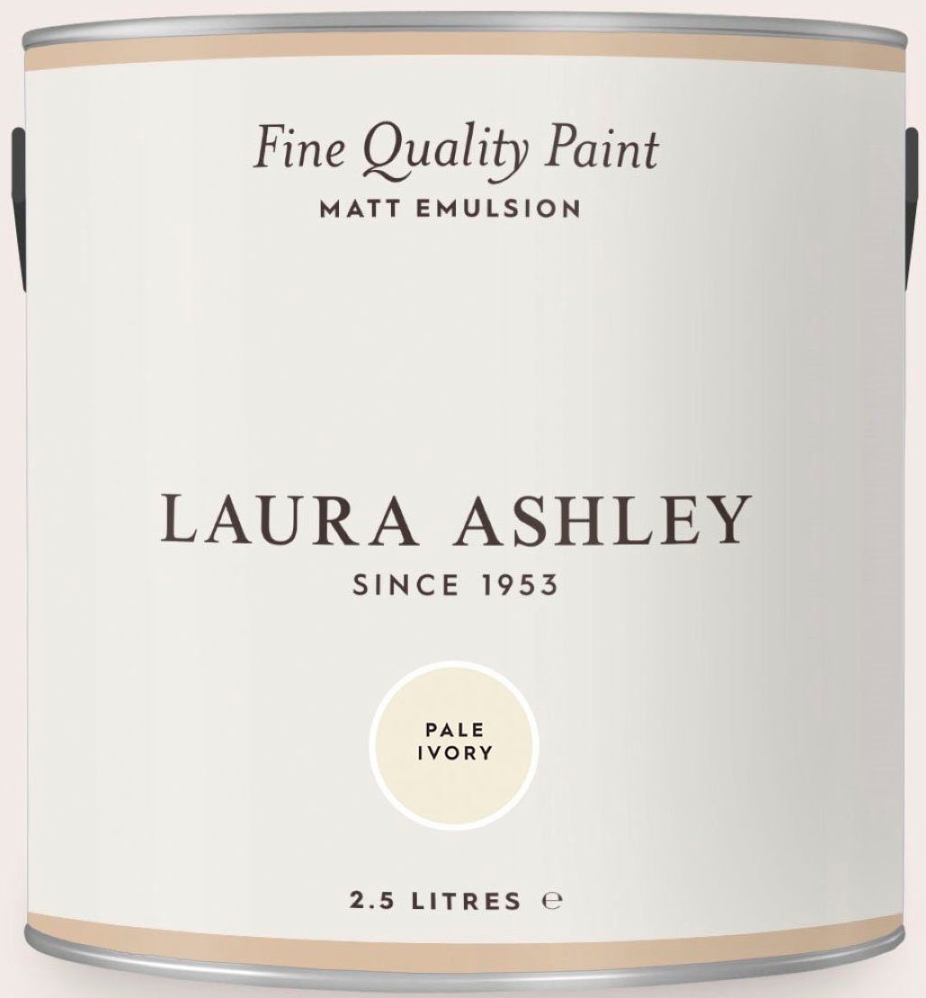 LAURA ASHLEY Wandfarbe Fine Quality Paint MATT EMULSION natural shades, matt, 2,5 L Pale Ivory