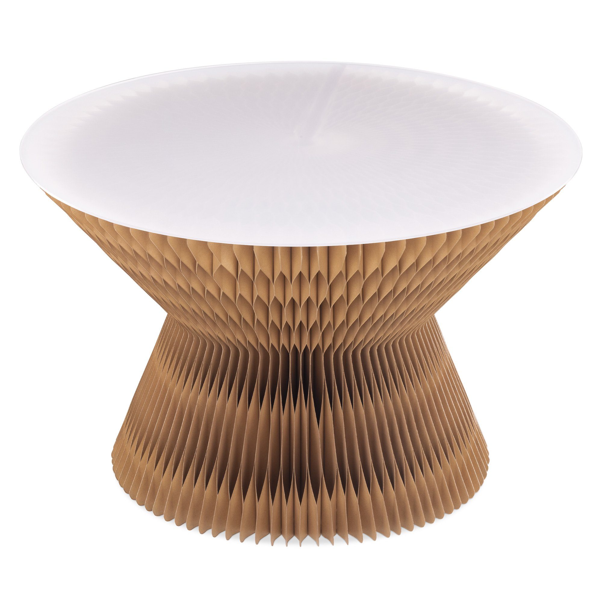 Navaris Beistelltisch Beistelltisch Tisch aus Papier - Pappmöbel - faltbar