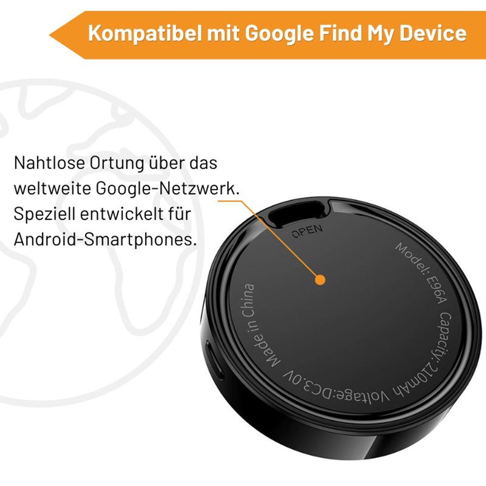 hoco. Hoco E96A Android 9 Google Find My Device Tracker GPS-Tracker (Schlüsselanhänger Gegenstandsfinder Standorttracker Positionsfinder)