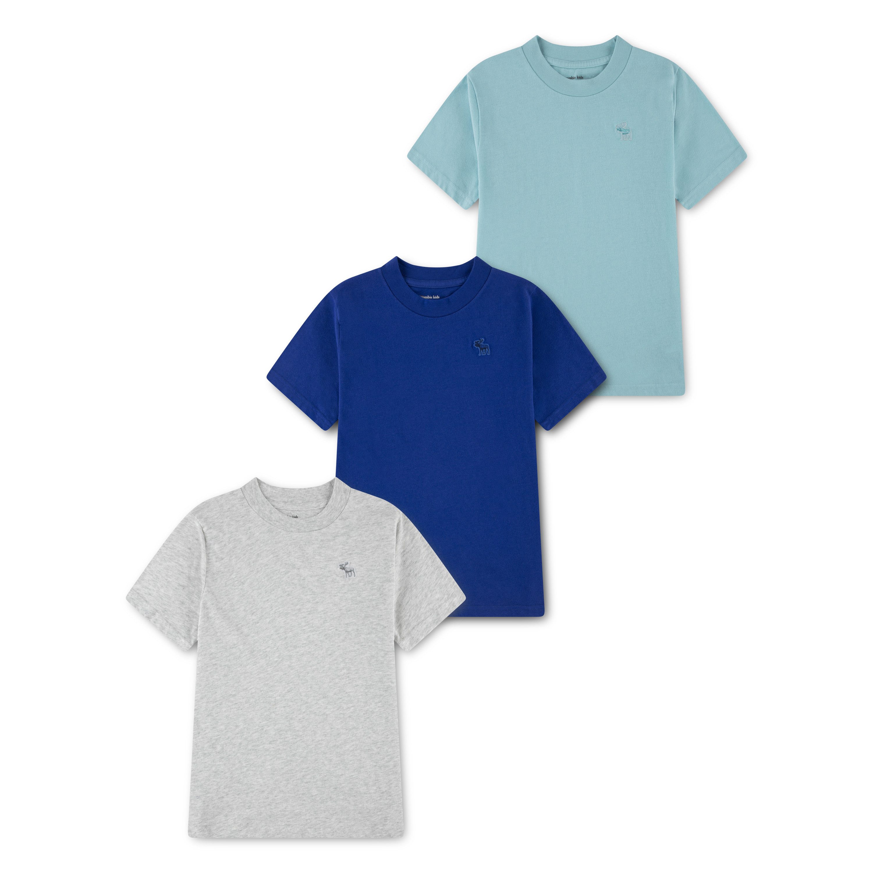 Abercrombie Kids T-Shirt (Packung, 3-tlg., 3er) Gesticktes Markenlogo