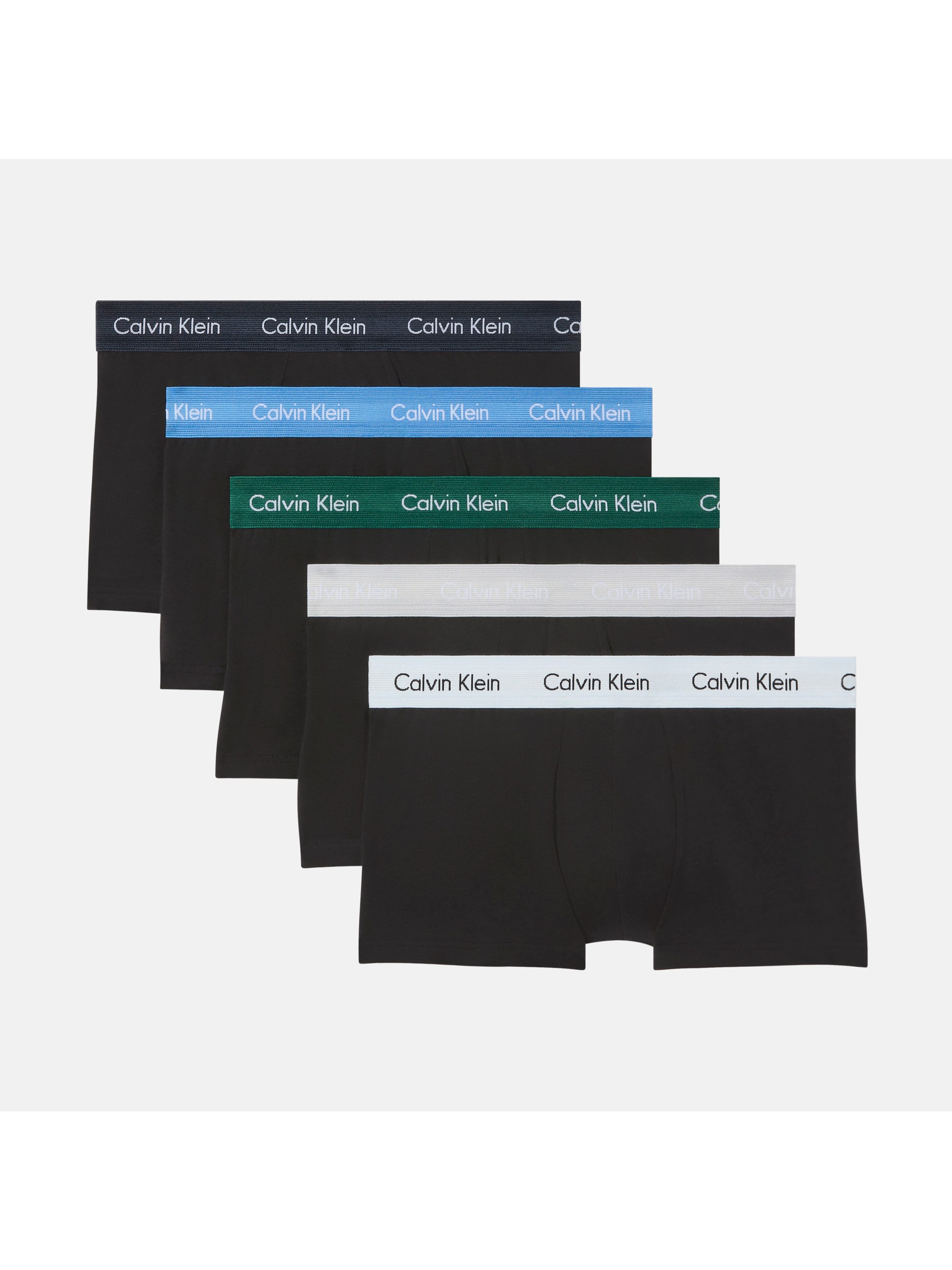 Calvin Klein Underwear Trunk LOW RISE TRUNK 5PK (Packung, 5er-Pack) mit Logo-Elastikbund (5 Stück)