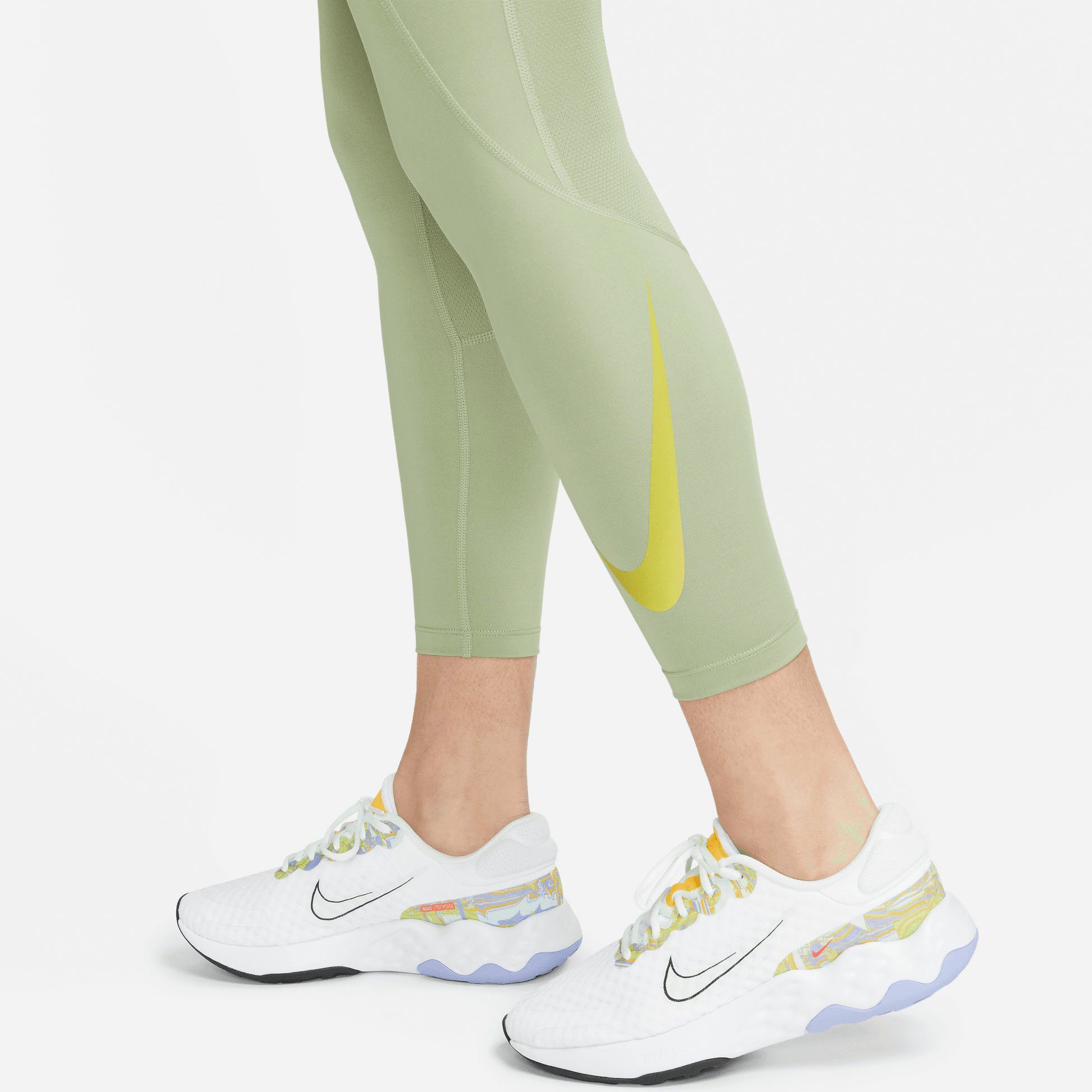 Mid-Rise Leggings Dri-FIT Lauftights / Women's Fast Nike grün