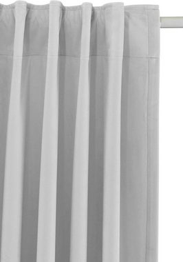 Vorhang Velvet-Leonique, Leonique, Multifunktionsband (1 St), blickdicht, Samt, mit Raffhalter, einfarbig, monochrom, edel, verschiedene Größen