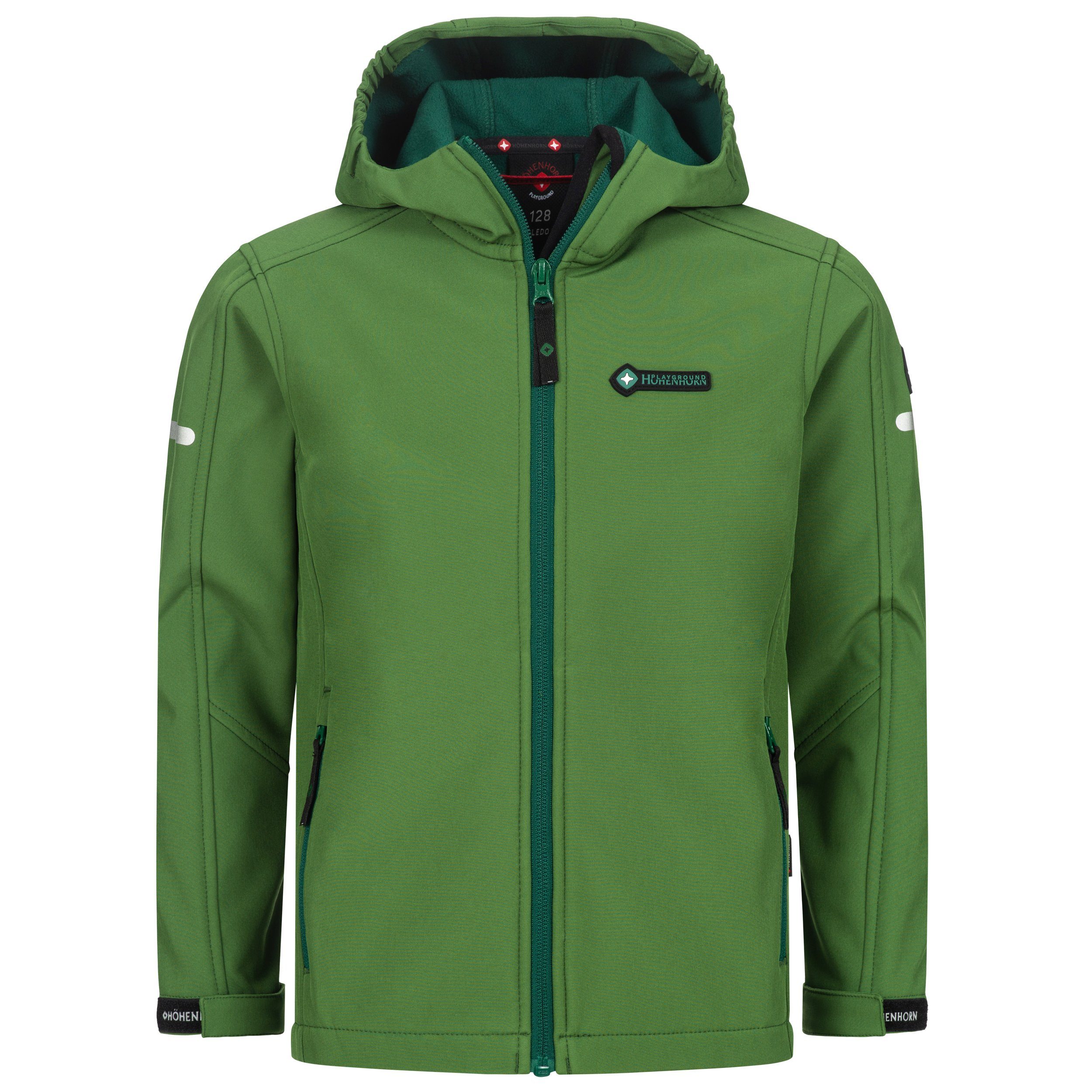 Höhenhorn Softshelljacke Cledo Kinder Jacke Kids für Jungen und Mädchen Übergangsjacke Outdoor Microfleece-Innenfutter, Atmungsaktiv, Wasserdicht
