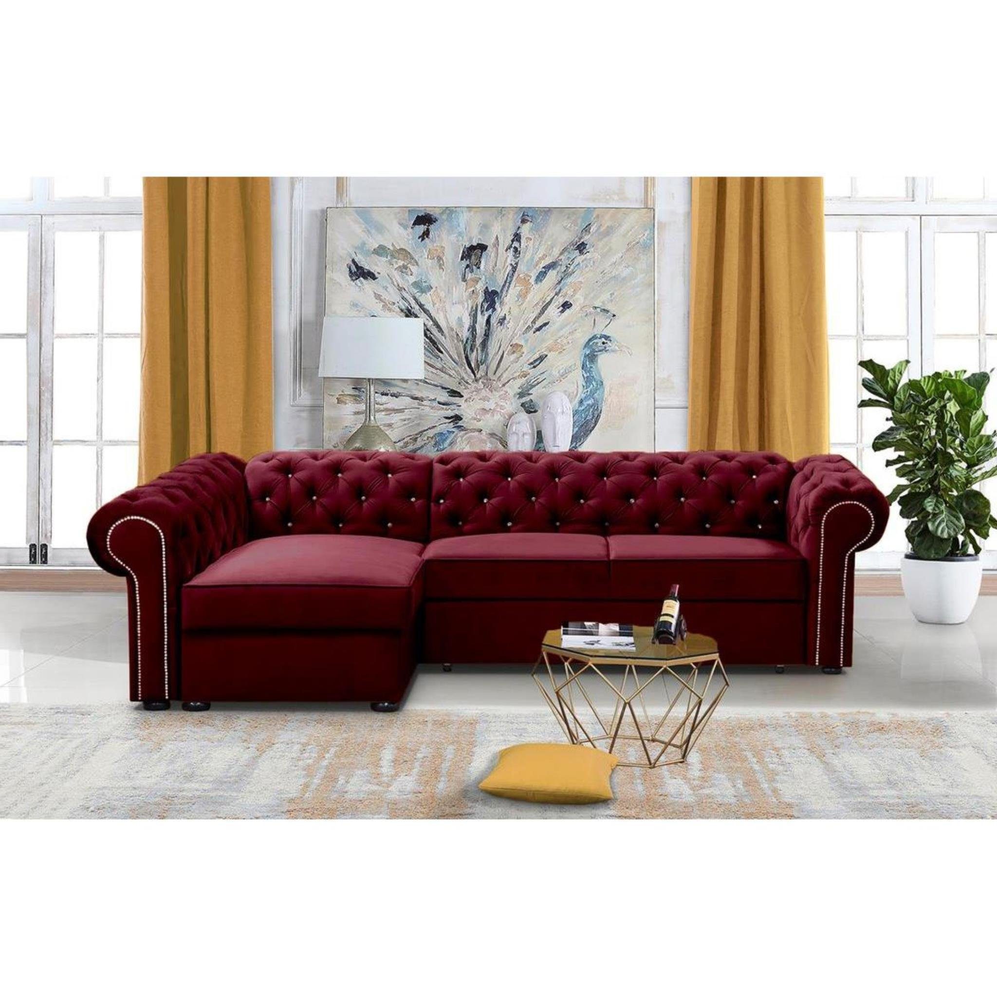 Beautysofa Polsterecke Chester L, L-Form Ecksofa günstig online kaufen