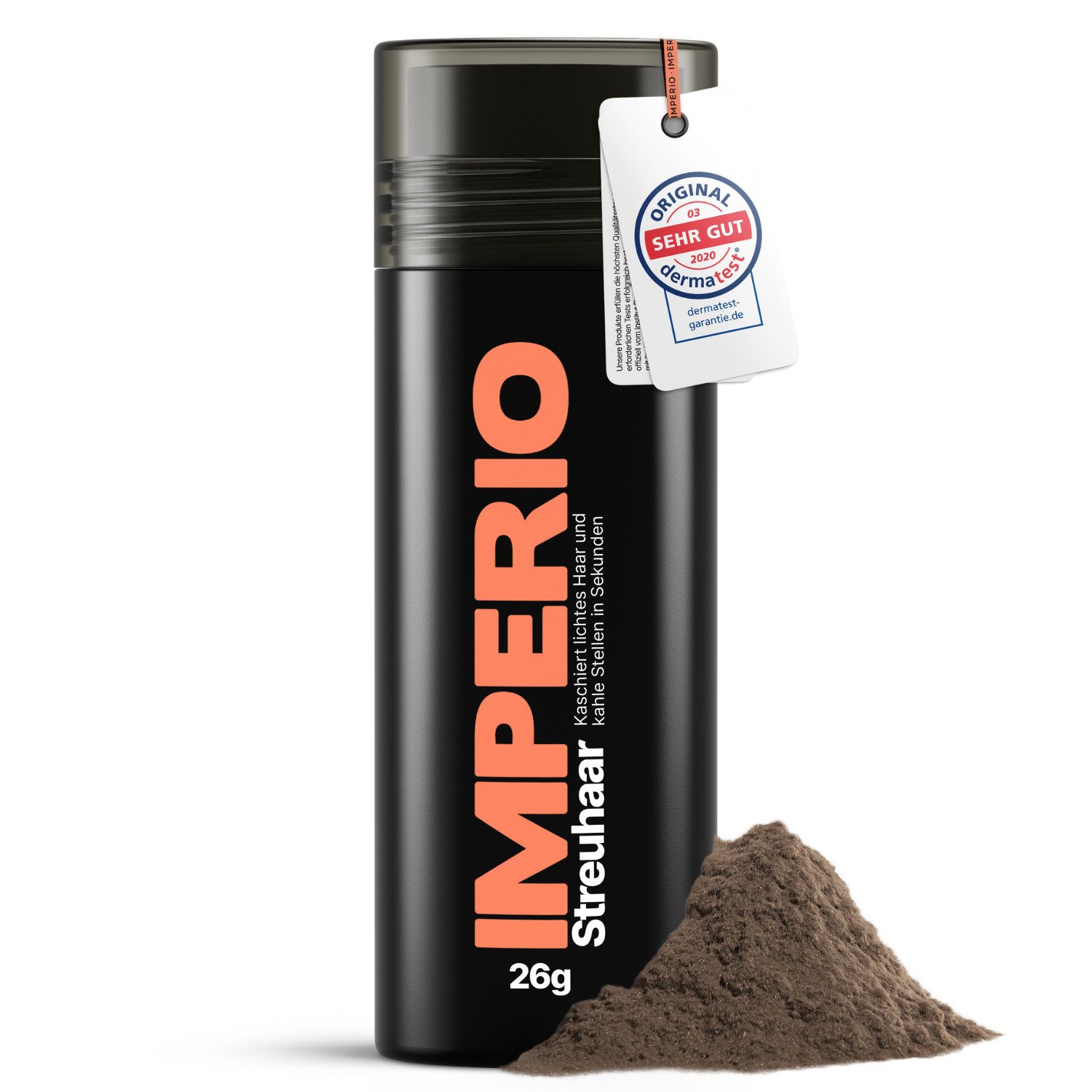 IMPERIO Haarpuder Streuhaar/Schütthaar zur Haarverdichtung & vollem Haar in Sekunden.