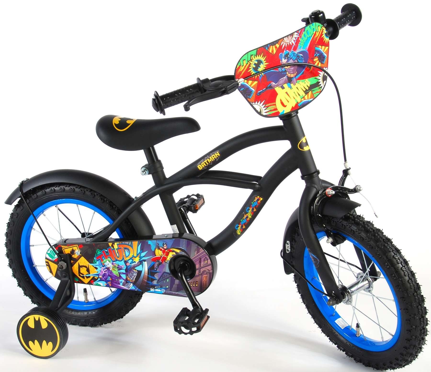 Volare Kinderfahrrad, 1 Gang, ohne Schaltung, Batman 12 Zoll