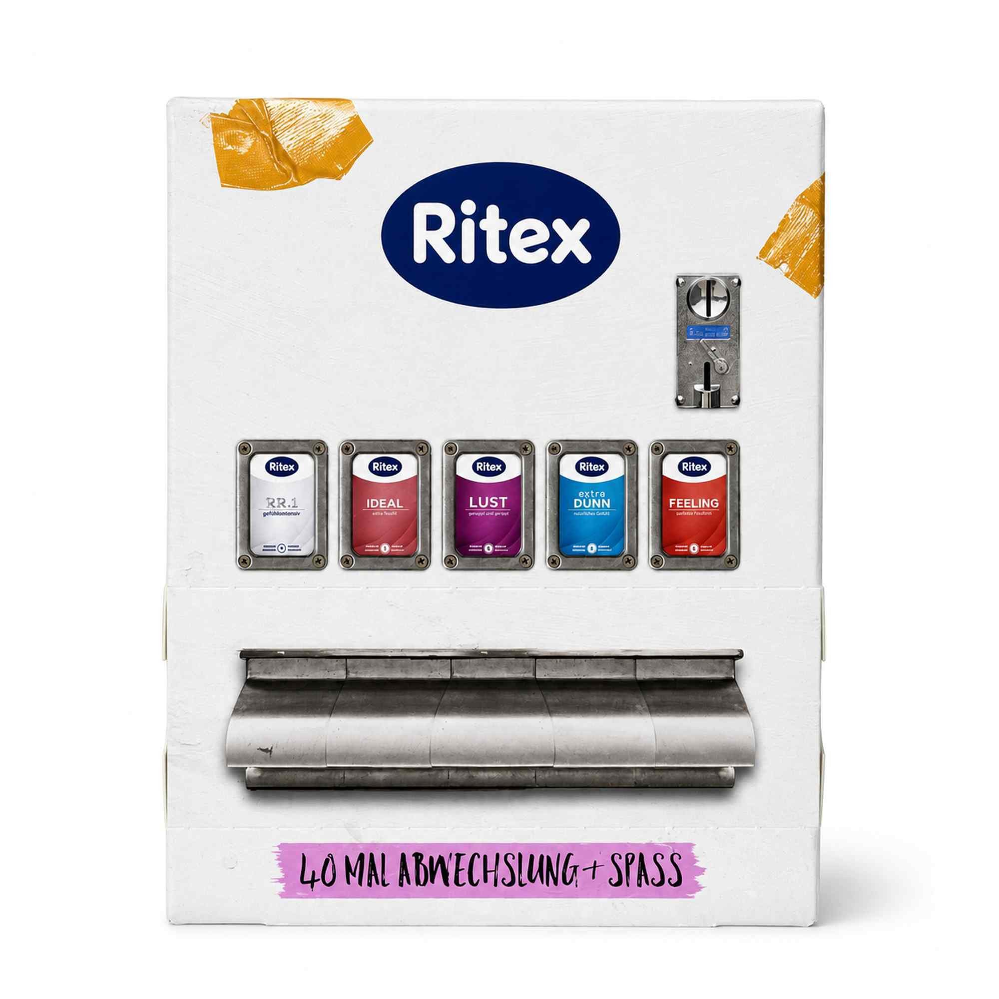Ritex Kondome RITEX Kondomautomat 5 versch. Sorten Großpackung 40 Stück – Bild 2 von 5