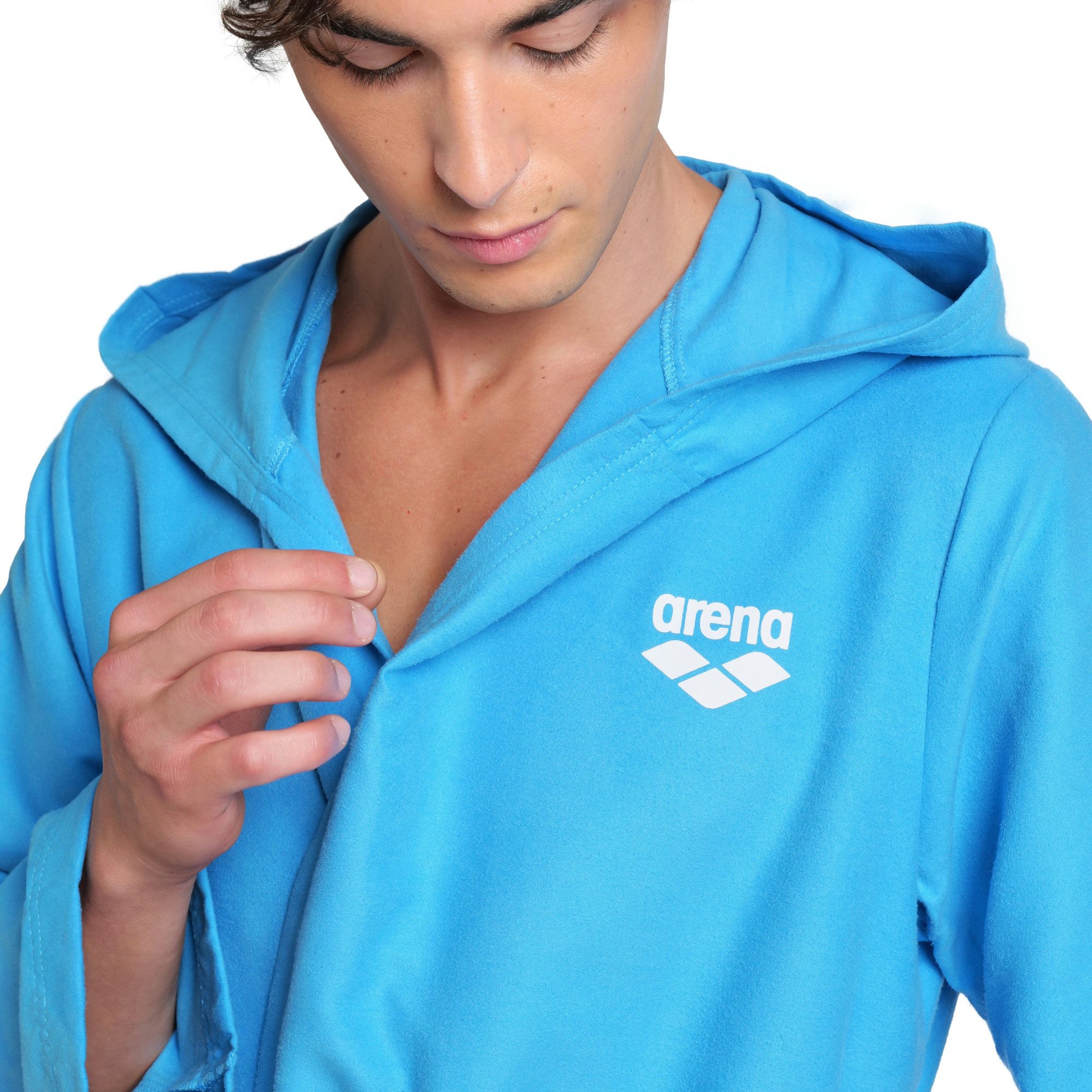 Arena Bademantel Arena Unisex Bademantel Compact Microfiber Robe 009034, Standardgröße, Ohne Verschluss