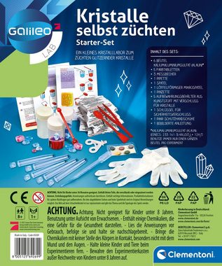 Clementoni® Experimentierkasten Galileo, Kristalle selbst züchten, Starter-Set, Made in Europe