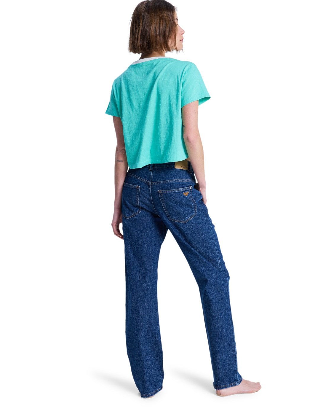 Roxy Straight-Jeans Moonrise Long Mid Ocean Blue