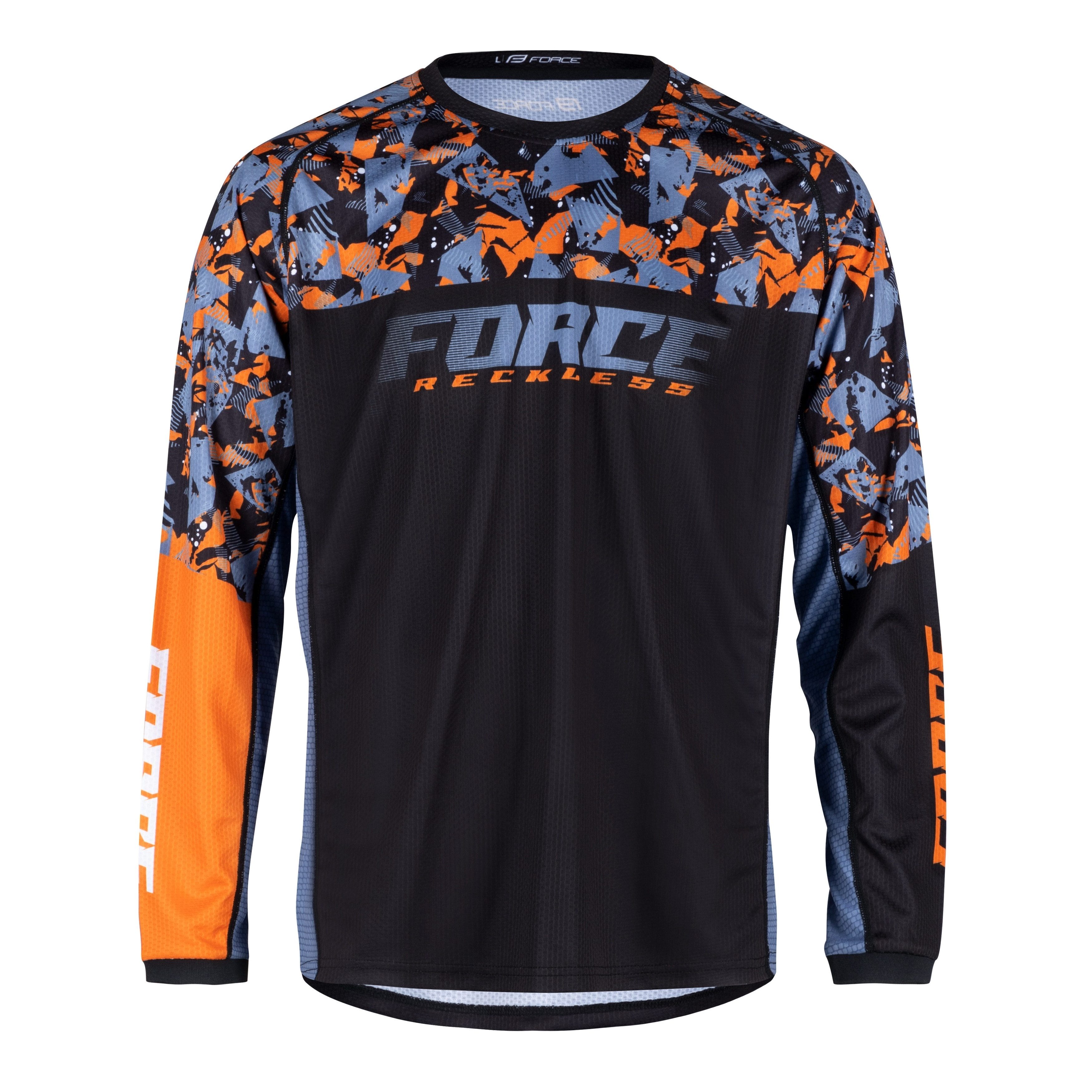 Radtrikot Force MTB Jersey Downhill Trikot Reckless Orange