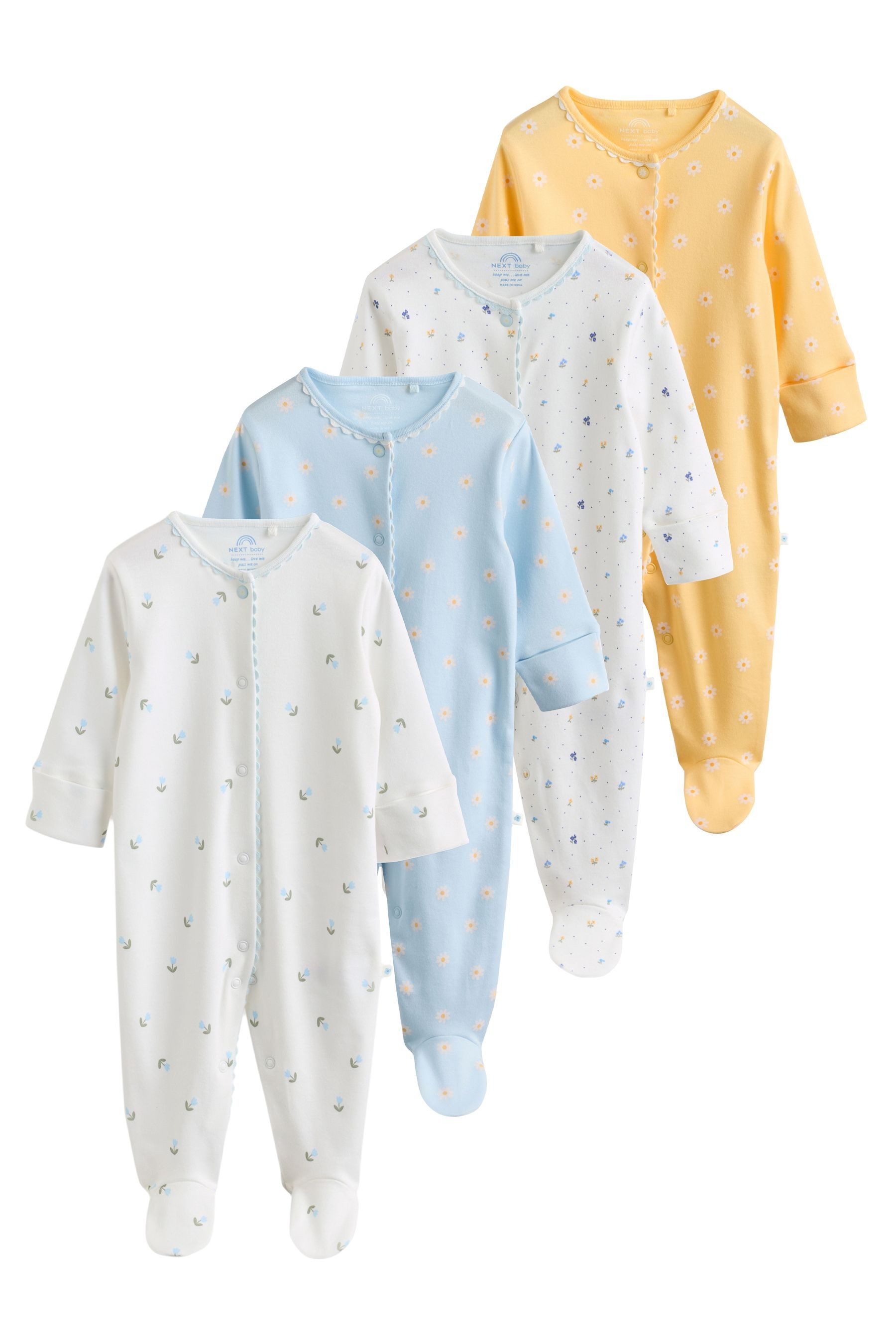 Schlafoverall Babyschlafanzüge, 4er-Pack