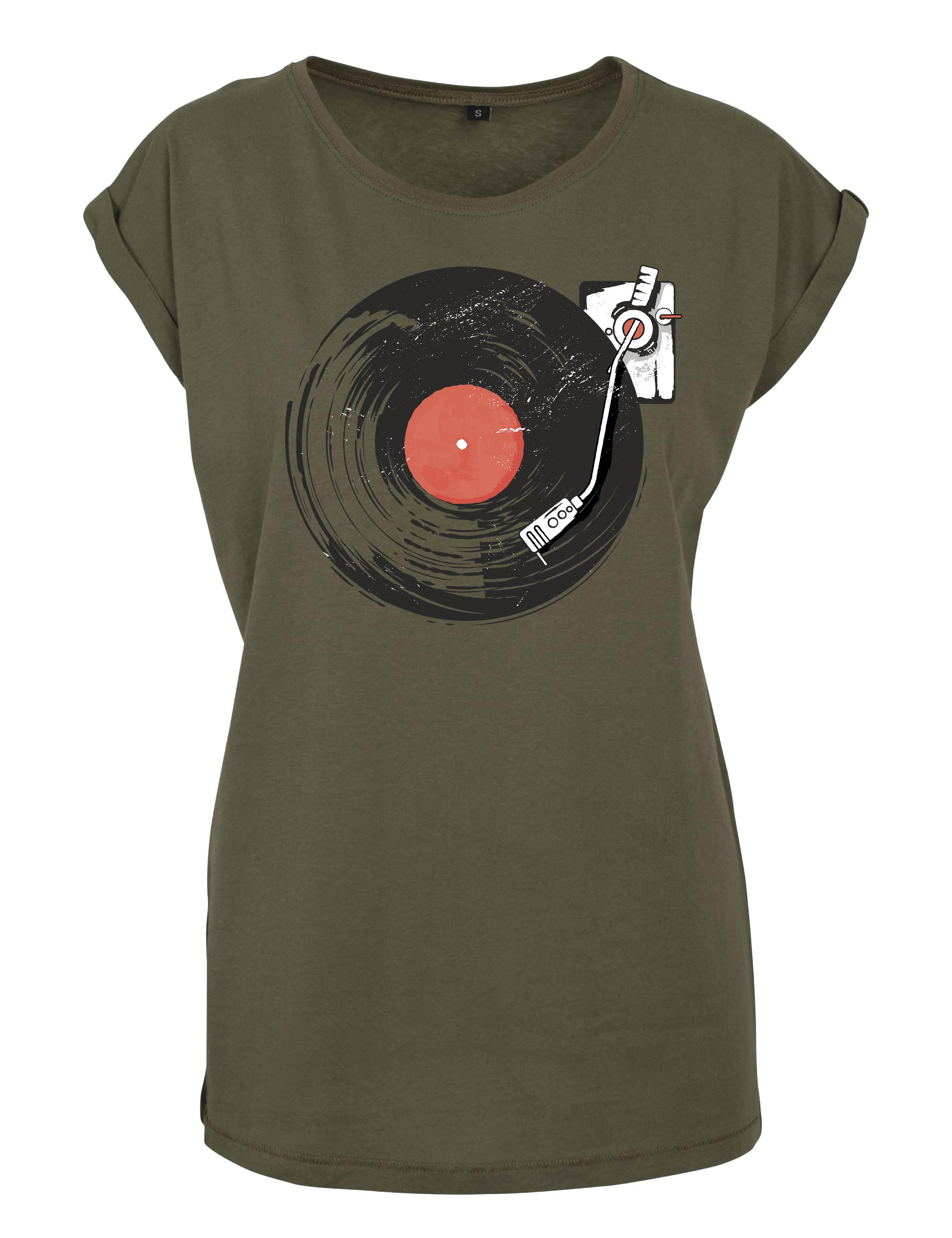 Youth Designz Print-Shirt "Plattenspieler" Damen T-Shirt günstig online kaufen