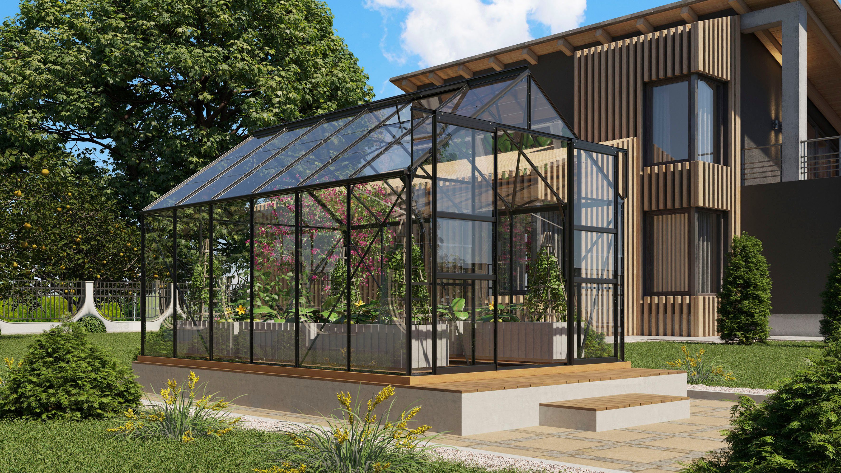 Vitavia Gewächshaus Mars 9900, BxTxH: 2...