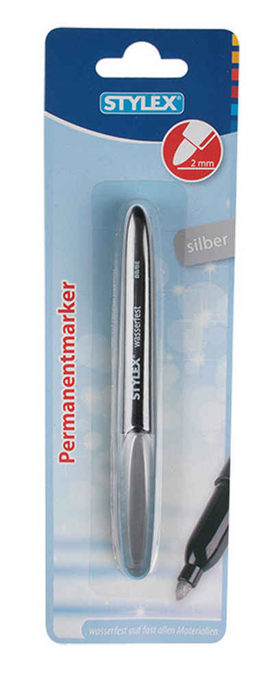 Stylex Schreibwaren Marker Permanentmarker / Farbe: silber