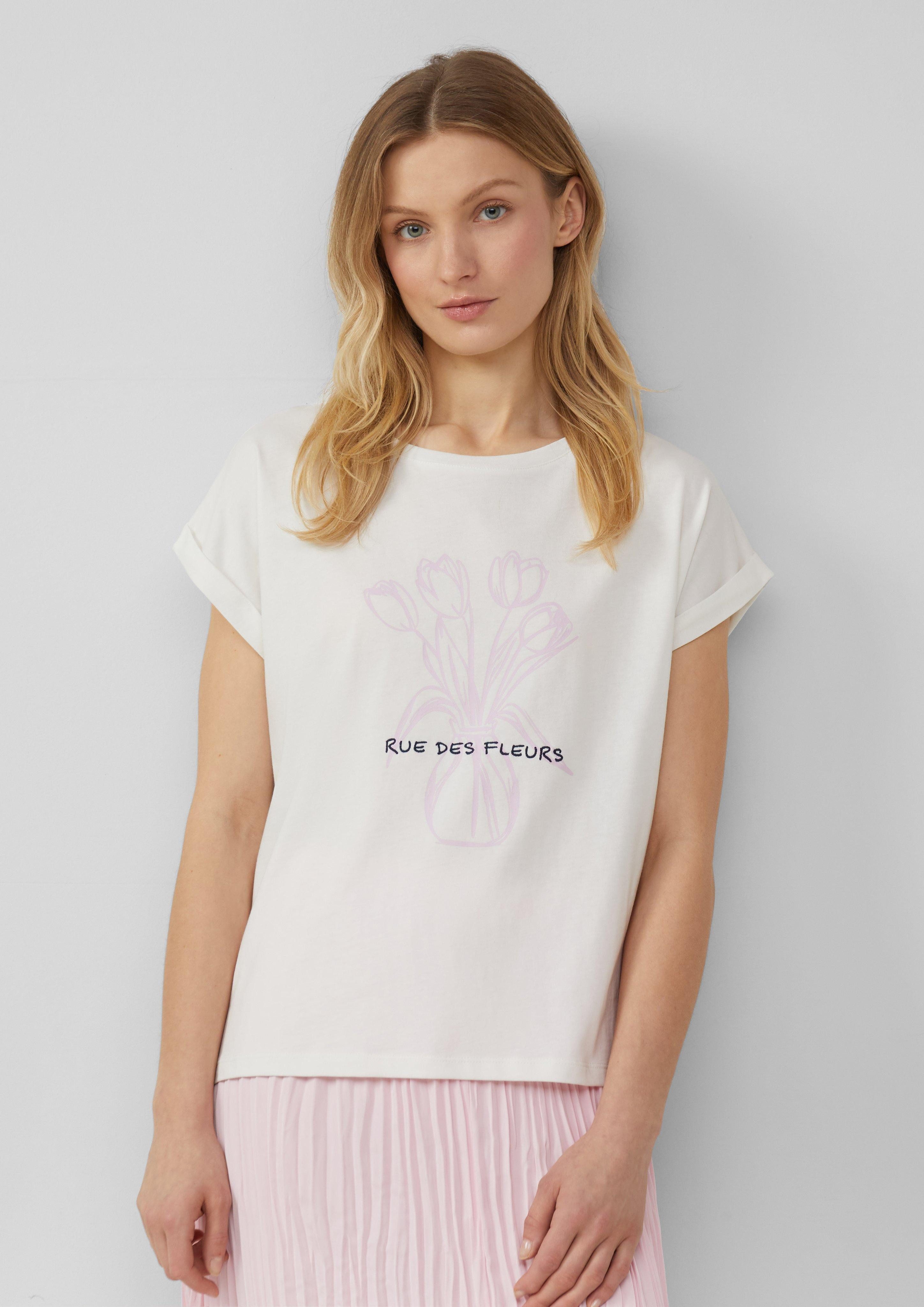 s.Oliver Shirttop T-Shirt mit Frontprint im günstig online kaufen