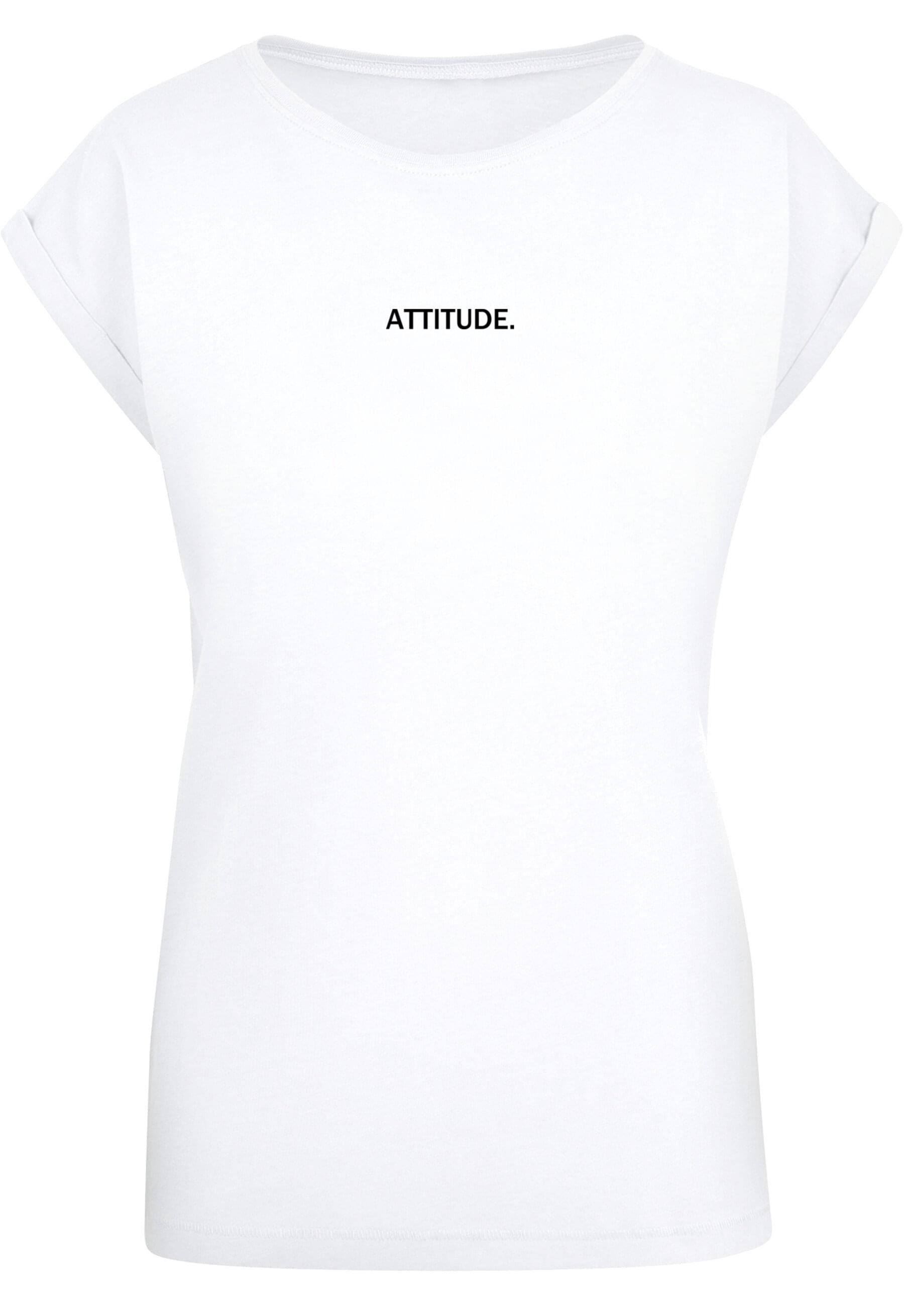 Merchcode T Shirt Merchcode Damen Ladies Attitude Extended Shoulder Tee 1 tlg