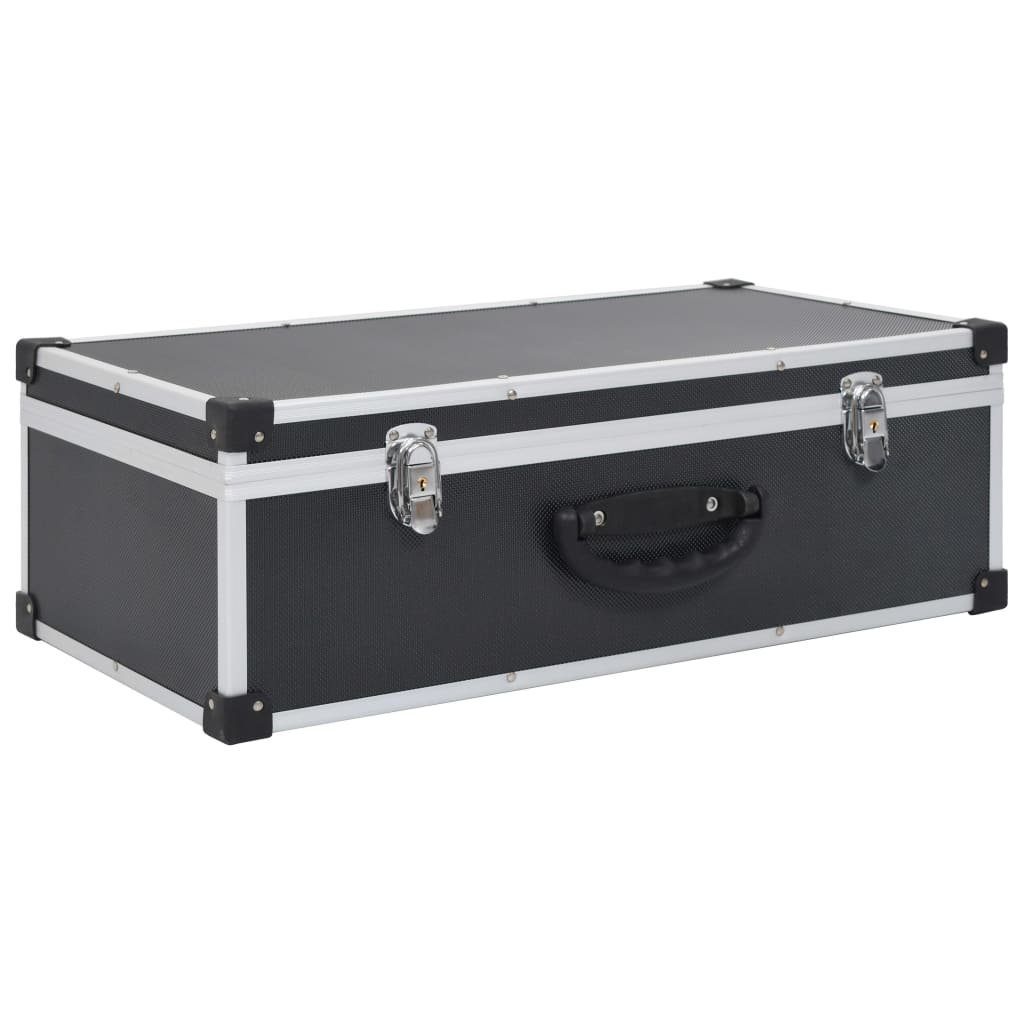 vidaXL Organizer CD-Koffer für 80 CDs Aluminium ABS Schwarz (80 St)