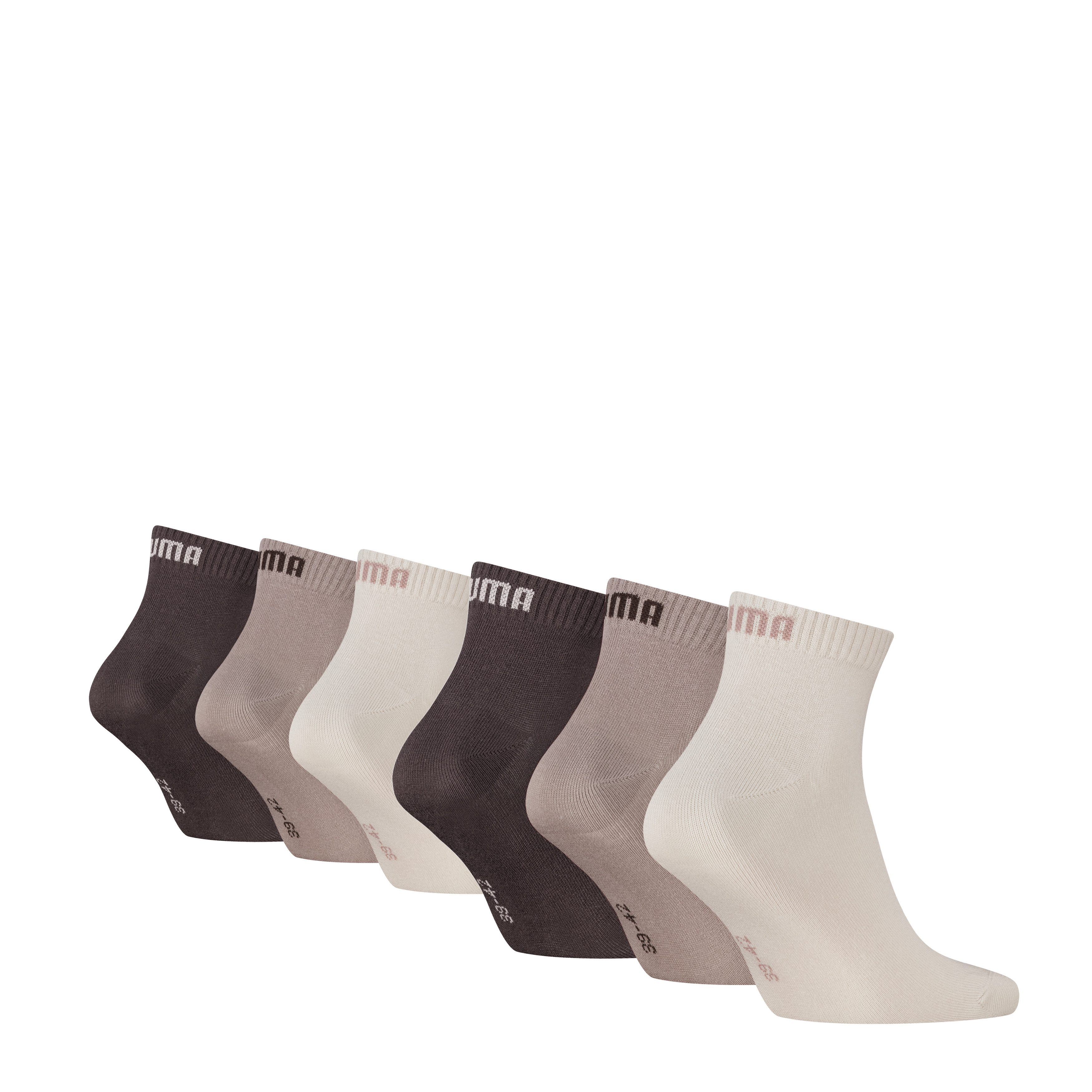 PUMA Kurzsocken PUMA UNISEX QUARTER PLAIN 6P ECOM (6-Paar, 6 Paar) mit Ripp günstig online kaufen