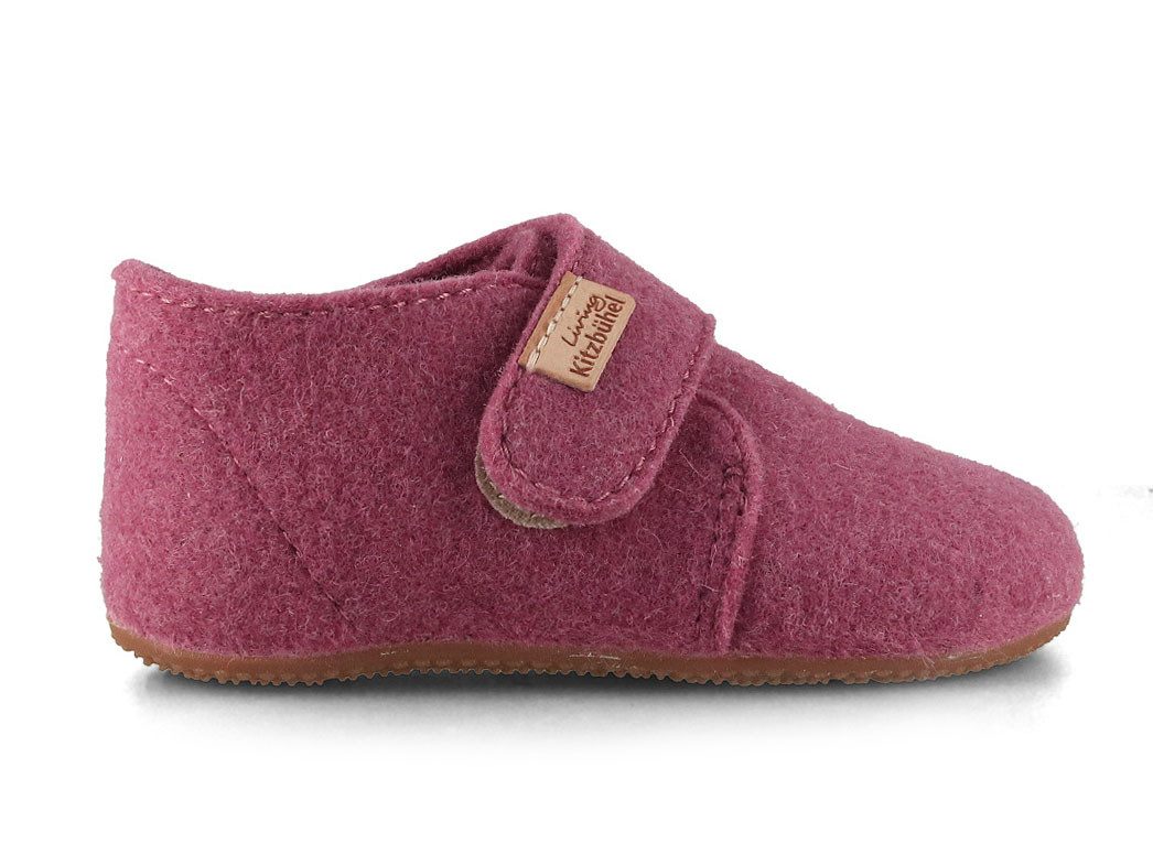 Living Kitzbühel Baby Klettschuhe Franzi Filz, iris Hausschuh Klettverschluss