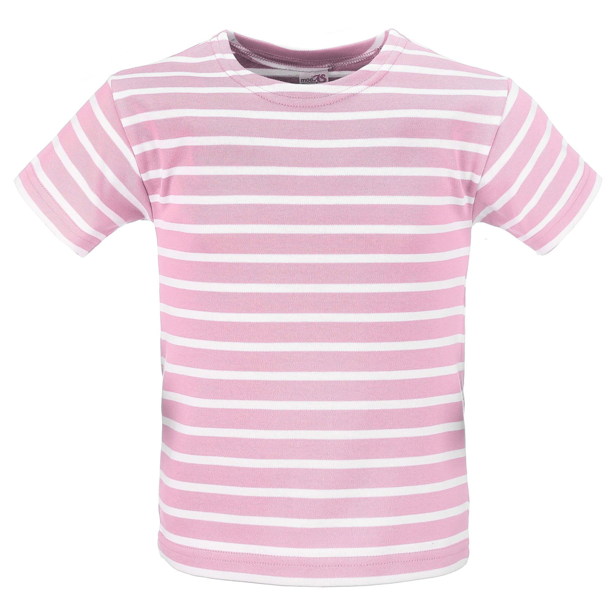modAS T-Shirt 2620 Kinder Shirt mit Streifen - Bretonisches Streifenshirt aus Baumwolle