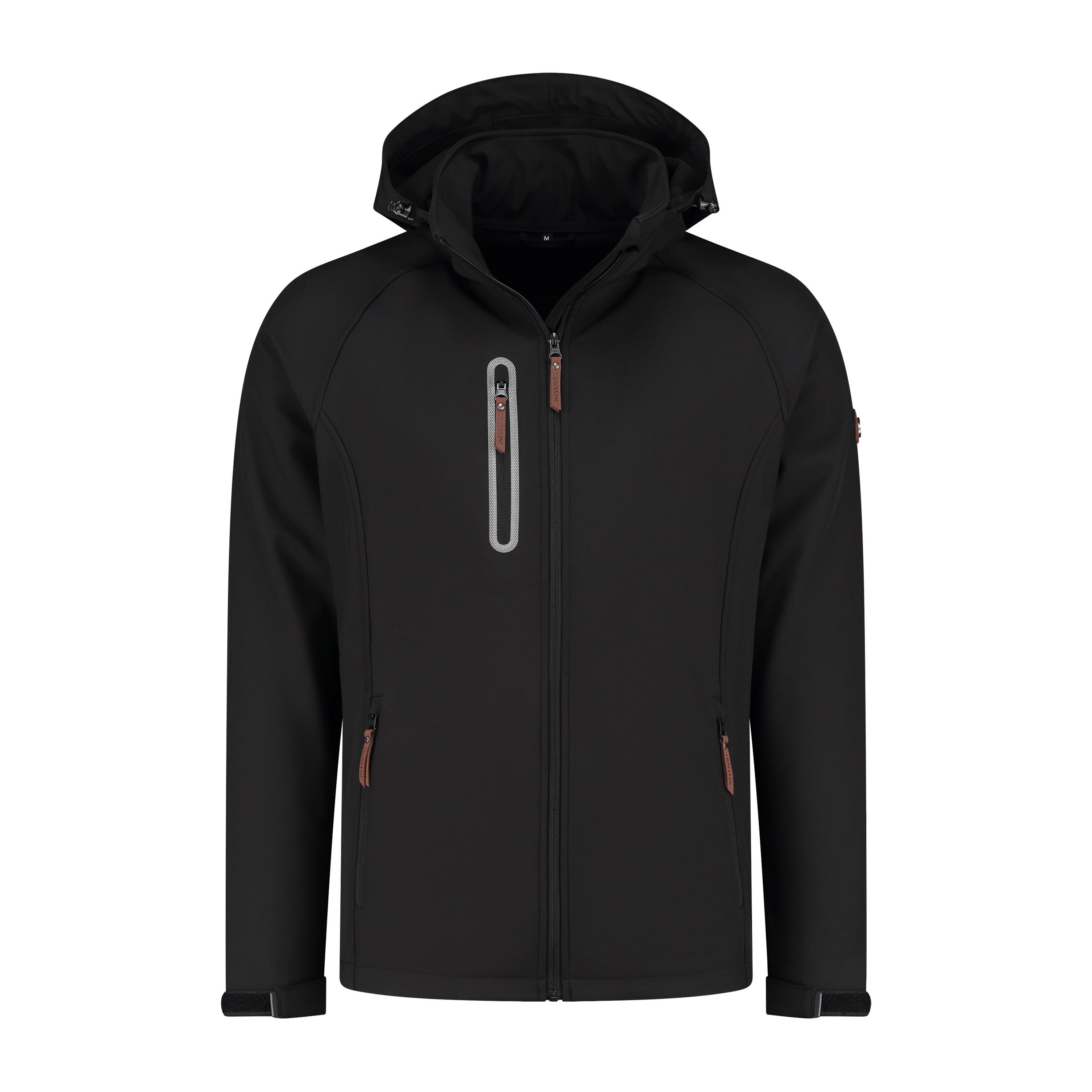 Schwarz wasserdicht Travelin' Outdoorjacke Jack Folke Men