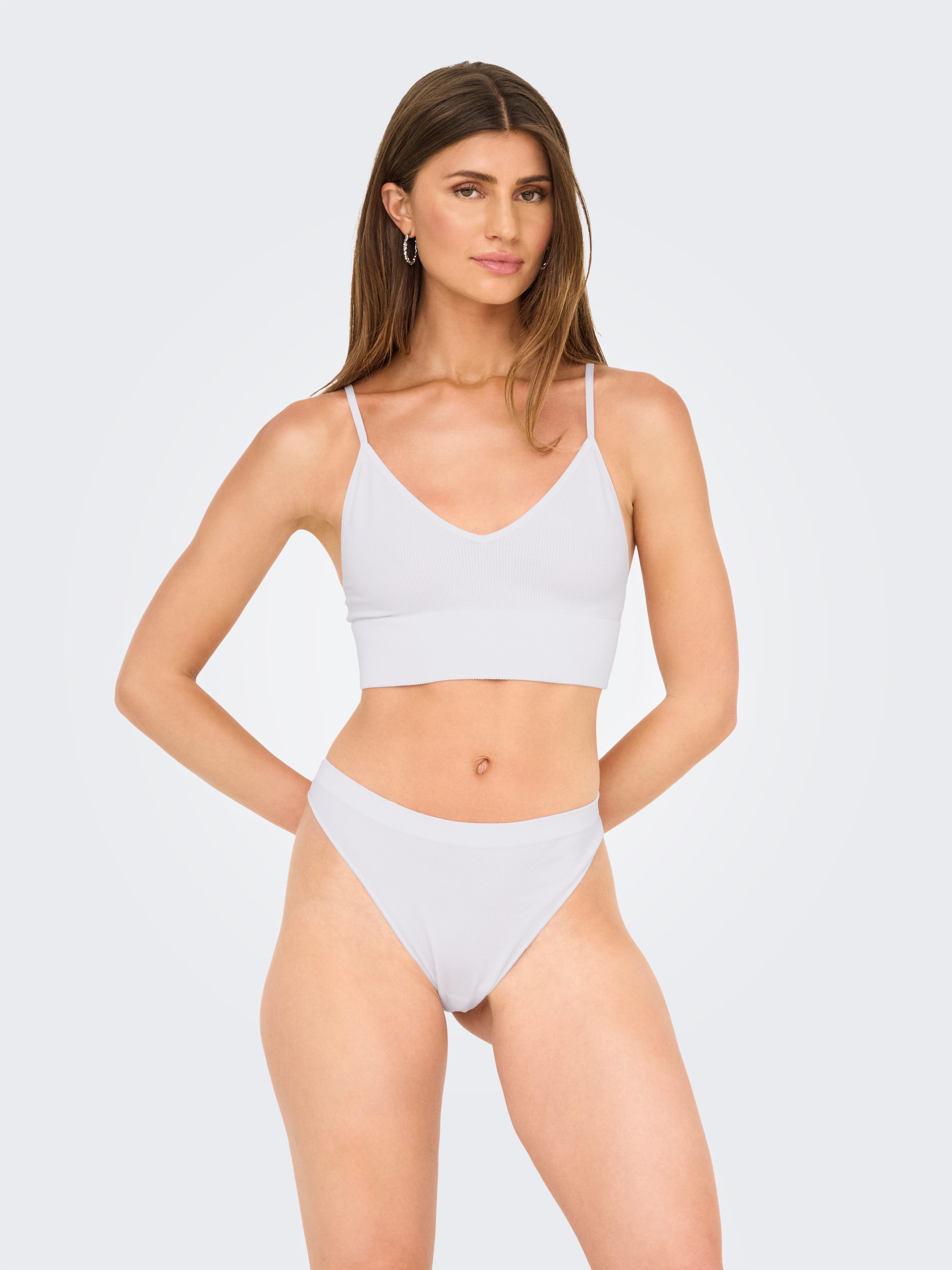 ONLY T-String ONLVICKY RIB S-LESS THONG 3-PK NOOS (Packung, 3-St)