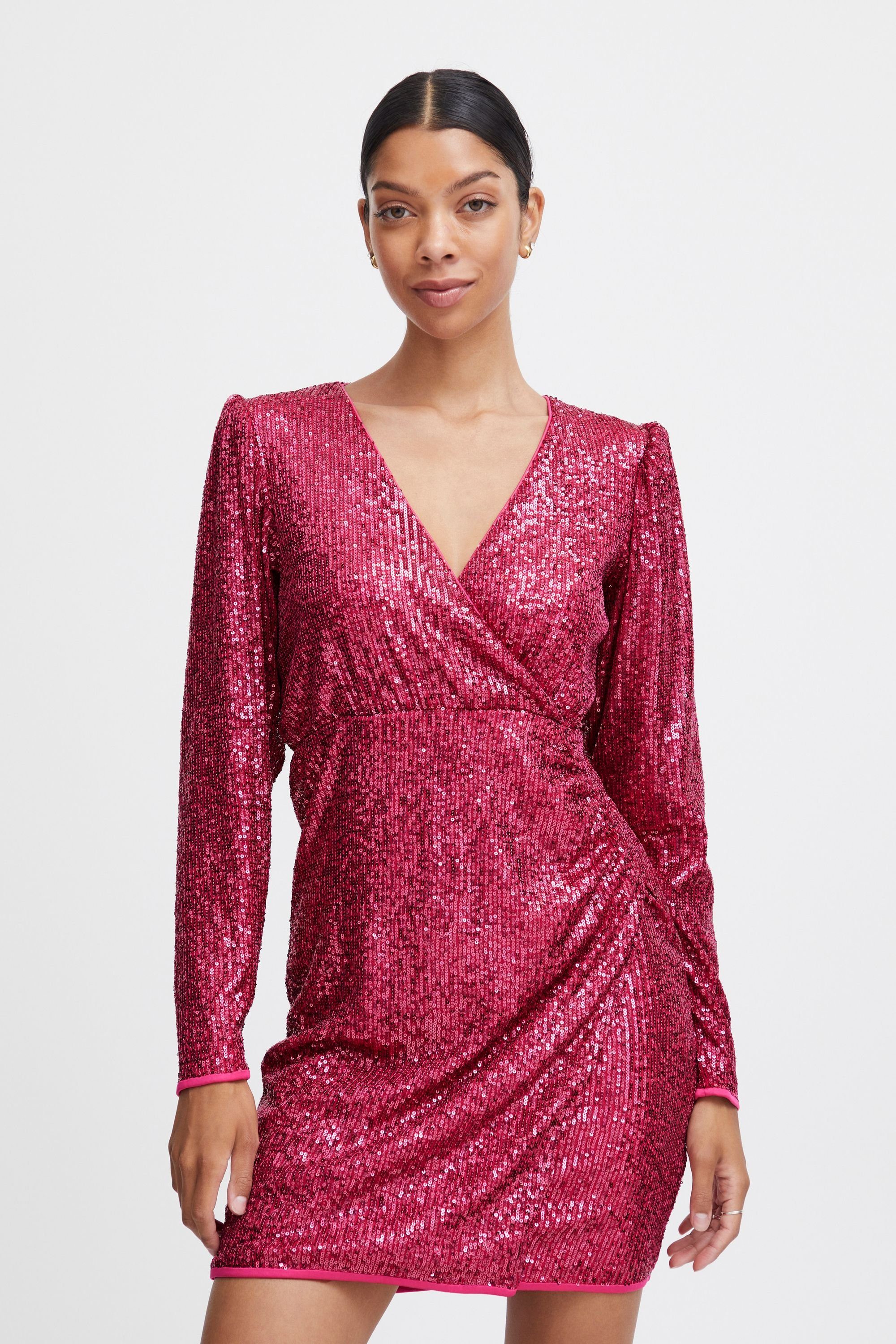 b.young Jerseykleid BYSOLIA WRAP DRESS - 20814166 Vivacious (192045)